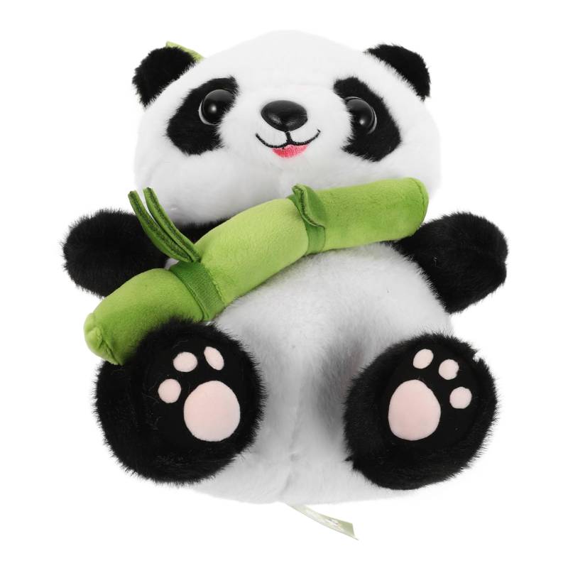 OUNONA Panda-Puppe Panda Panda plüschtier Panda Plüsch für Auto Bambuspanda Panda Plüsch für unterwegs Chinesisches Panda-Plüschtier Riesenpanda Stofftier Panda-Zeug PP Baumwolle von OUNONA