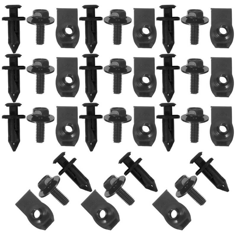 OUNONA Schrauben Kfz Nietmutter Autos Schild Hardware Set Atv Utv Teil Stoßstangen Clips Stoßstangenschrauben Motor Unter Der Verkleidung Verkleidung Spritzschutz U Muttern von OUNONA