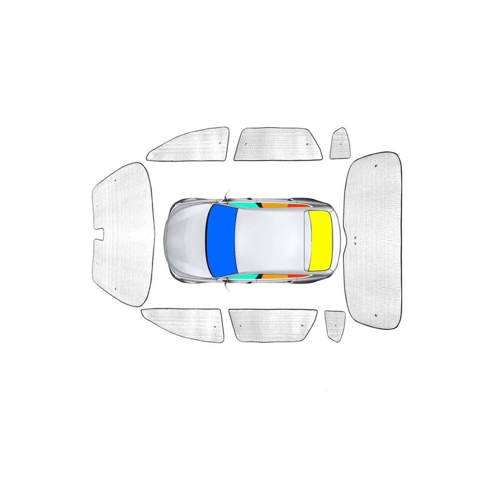 Für A-udi A3 8Y Limousine Fließheck 2021-2024 Auto Sonnenschutz Schutz Abdeckung Fenster Vorhang Sonnenschutz Visier Auto Frontscheibenabdeckung(2) von OUSDUO