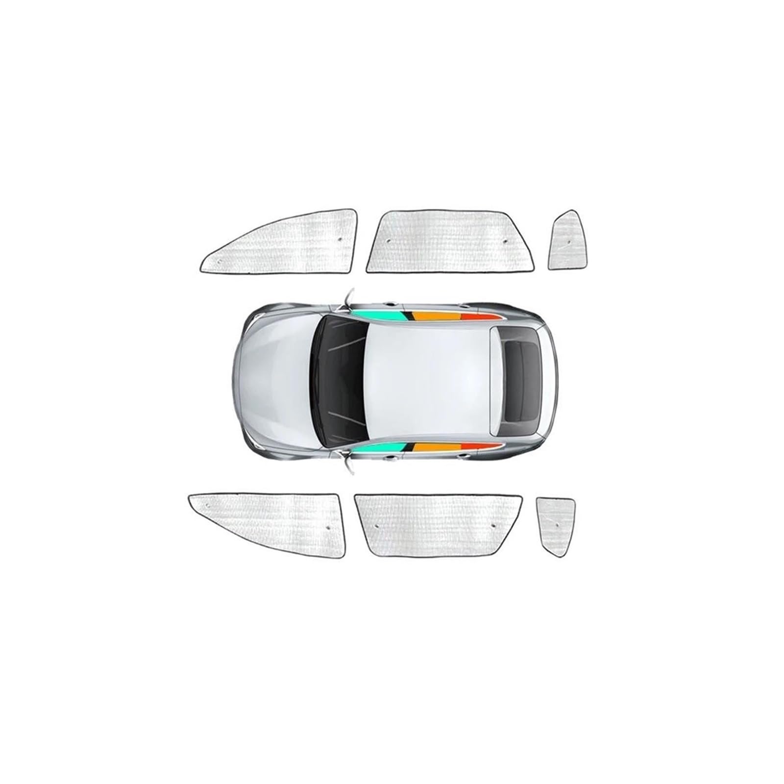 Für A-udi A3 8Y Limousine Fließheck 2021-2024 Auto Sonnenschutz Schutz Abdeckung Fenster Vorhang Sonnenschutz Visier Auto Frontscheibenabdeckung(A 4pcs) von OUSDUO