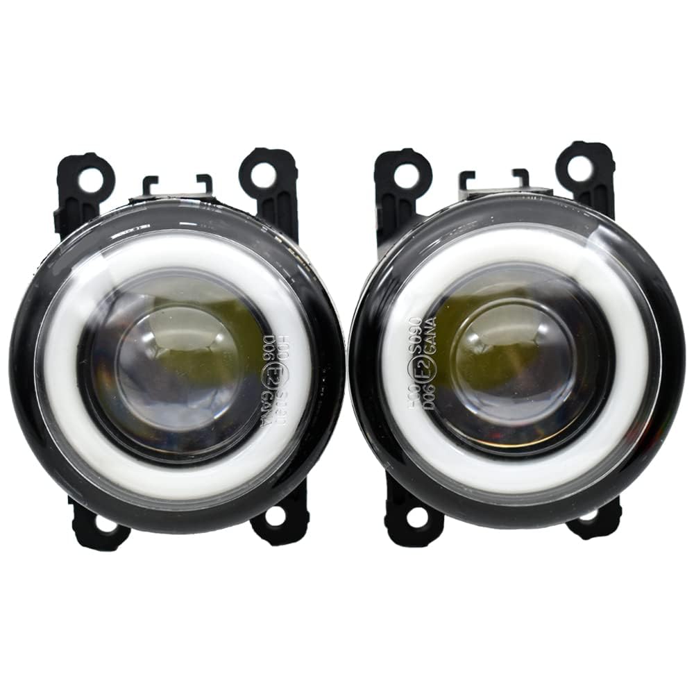 OUSIKA Auto LED Nebelscheinwerfer, Angel Eye Drl Nebelscheinwerfer Tagfahrlicht H11 12V, Für Suzuki Jimny Jb64 Jb74 2018 2019 2020 von OUSIKA