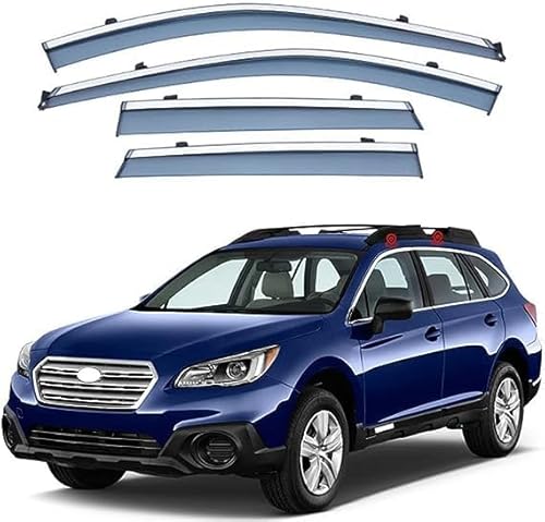 OUSIKA Autofenster Windabweiser, Für Subaru Outback 2010-2023, Regenabweiser, Regenschutz Vorne Hinten, Seitenfenster Sonnenschutz Deflektor Dekorationszubehör,2015-2019 von OUSIKA