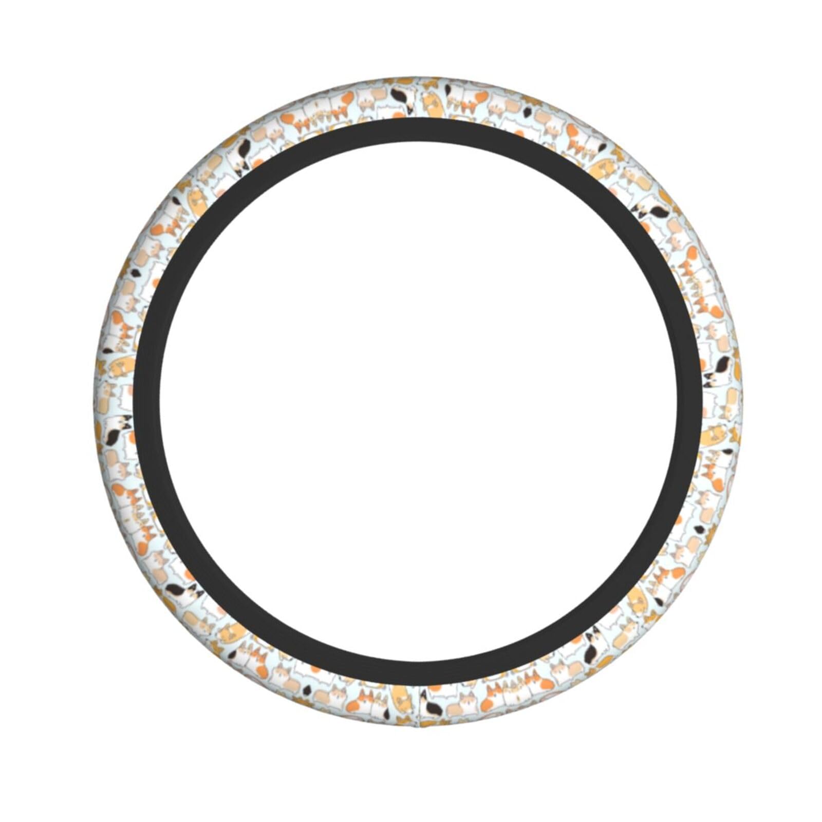 Elastischer Lenkradbezug für Hunde, Stoff, geeignet für die meisten Fahrzeuge von OUSXC