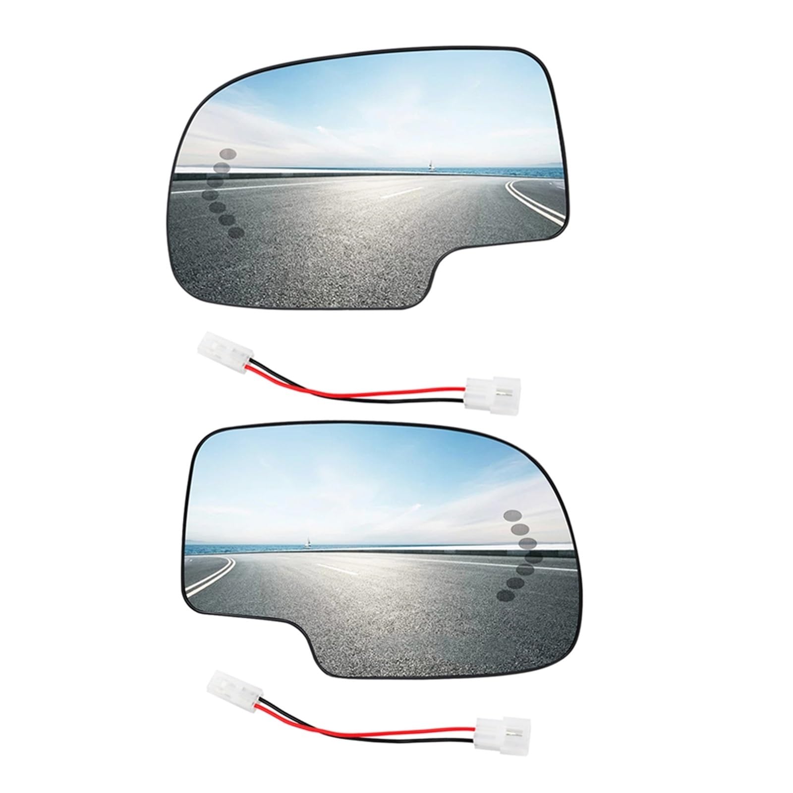 Außenspiegel Glas Für Chevrolet Für Silverado 2003-2006 Beheizte Seite Flügel Spiegel Glas Links Oder Rechts 88944391 88944392 Ersatzspiegel(1 Paar) von OUVECR