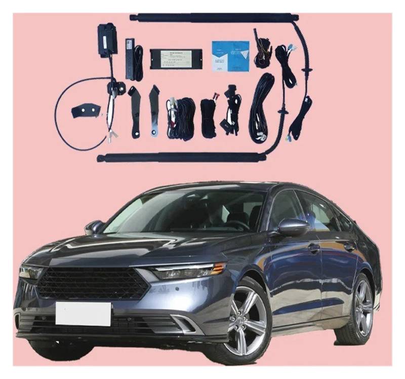 Elektrisch Gasfeder Heckklappe Dämpfer Für Accord 2023 Edition Elektrische Heckklappe Modifikation Heckbox Intelligente Elektrohydraulische Kofferraumstützstange(No Kick Senor) von OUVECR