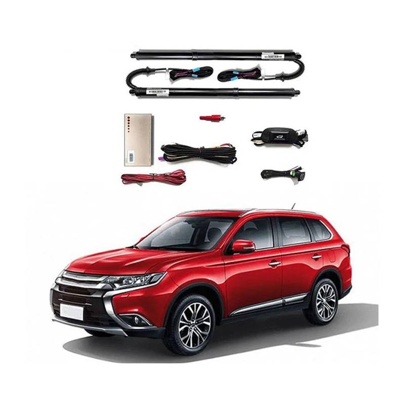 Elektrisch Gasfeder Heckklappe Dämpfer Für Mitsubishi Für Outlander 2013-2023 Heckklappe Intelligente Schwanz Tor Strut Auto Power Stamm Öffnung Smart Elektrische Saug(with Foot Sensor) von OUVECR