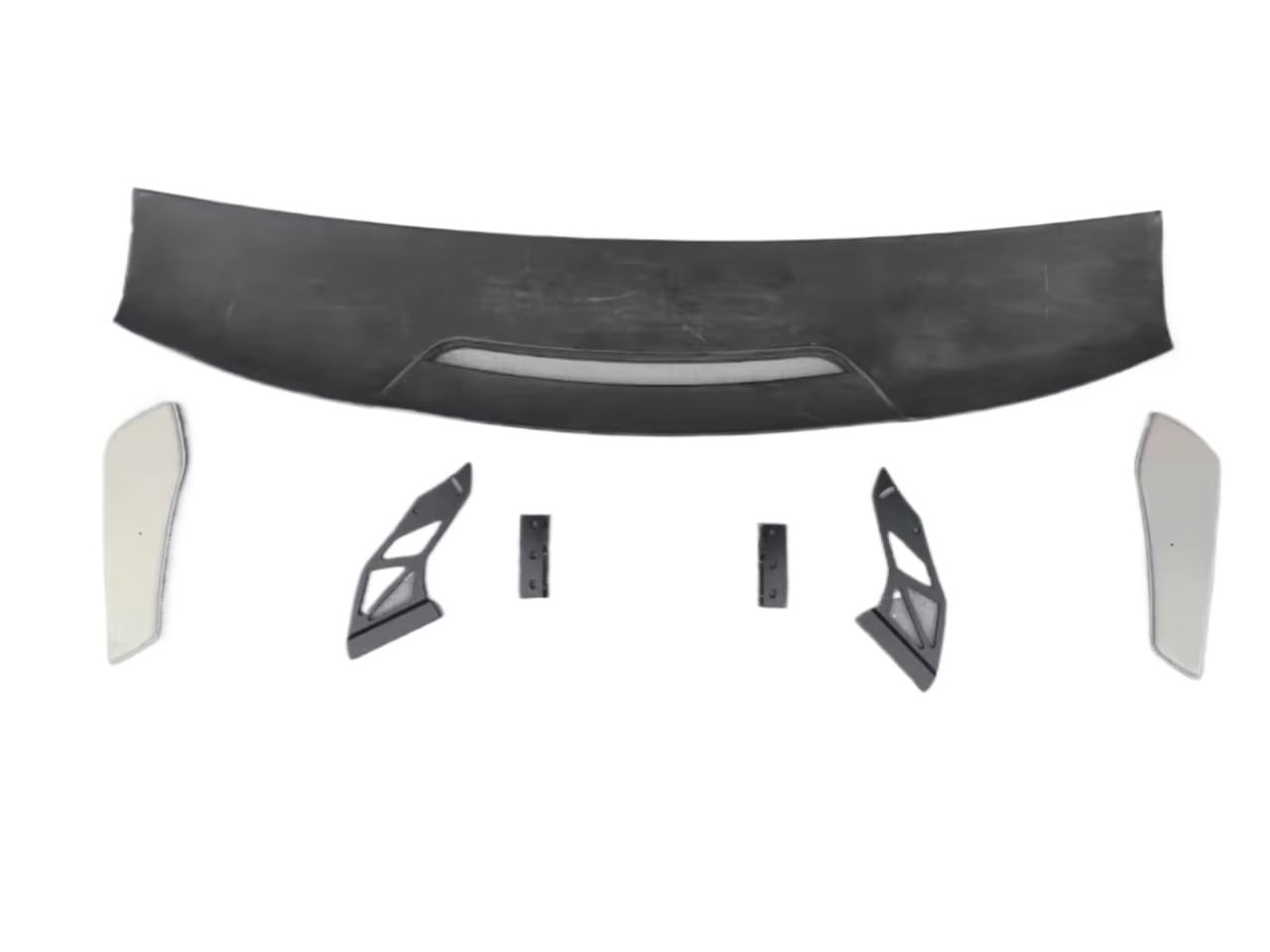 OUVECR Heckspoiler Für F30 F32 F36 F10 F12 F82 E92 G30 G20 E82 E90 M3 M4 Für MAD ABS Textur Von Holz Heckspoiler Auto Styling Heckscheiben Dachspoiler(Carbon Fiber Patter) von OUVECR