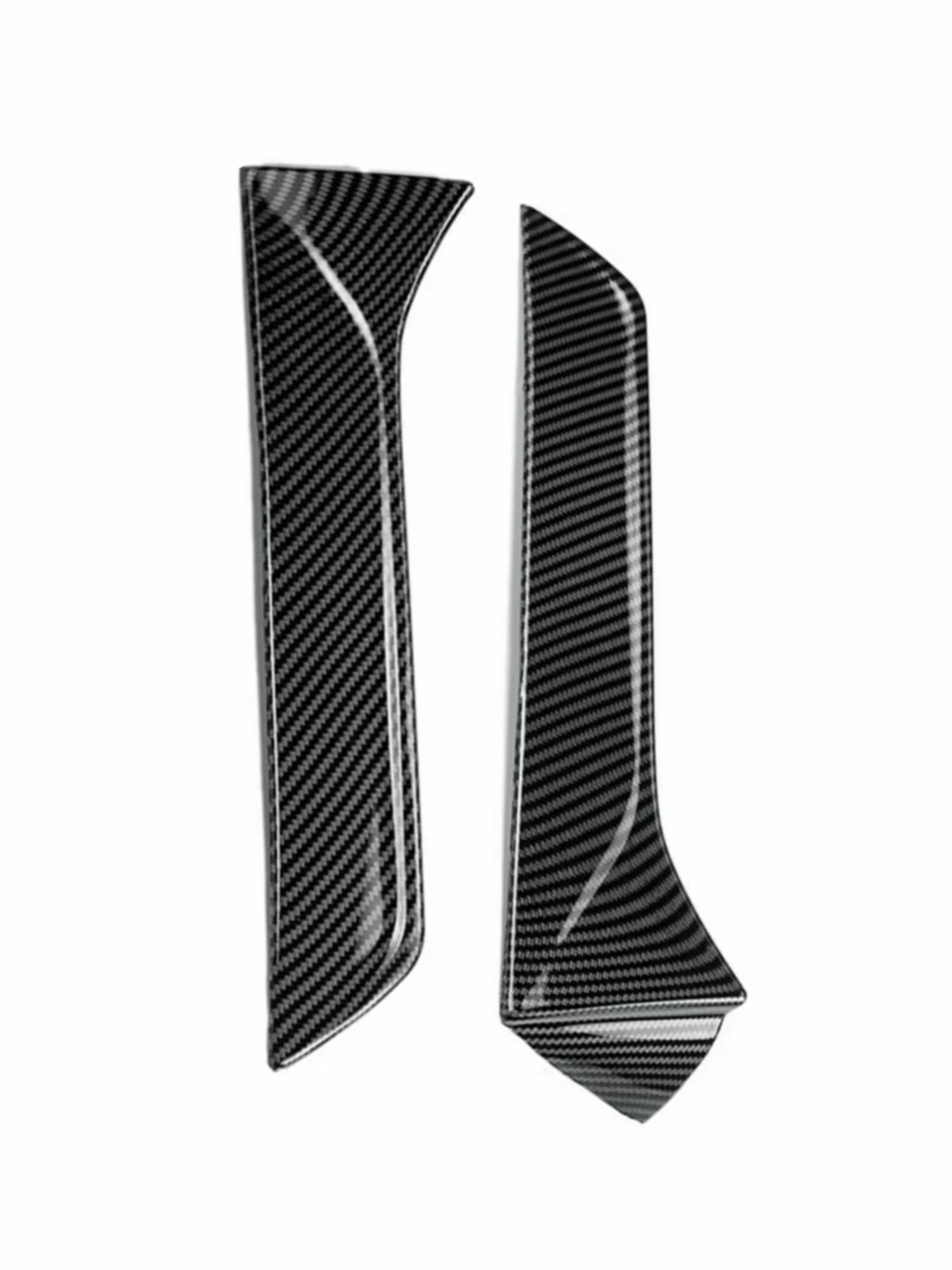 OUVECR Heckspoiler Für Sitz Für Leon 5F FR Mk3 MK 3,5 2012-2021 Auto-Styling Auto Canards Splitter Hinten Fenster Seite Spoiler Flügel Heckscheiben Dachspoiler(Carbon Look) von OUVECR