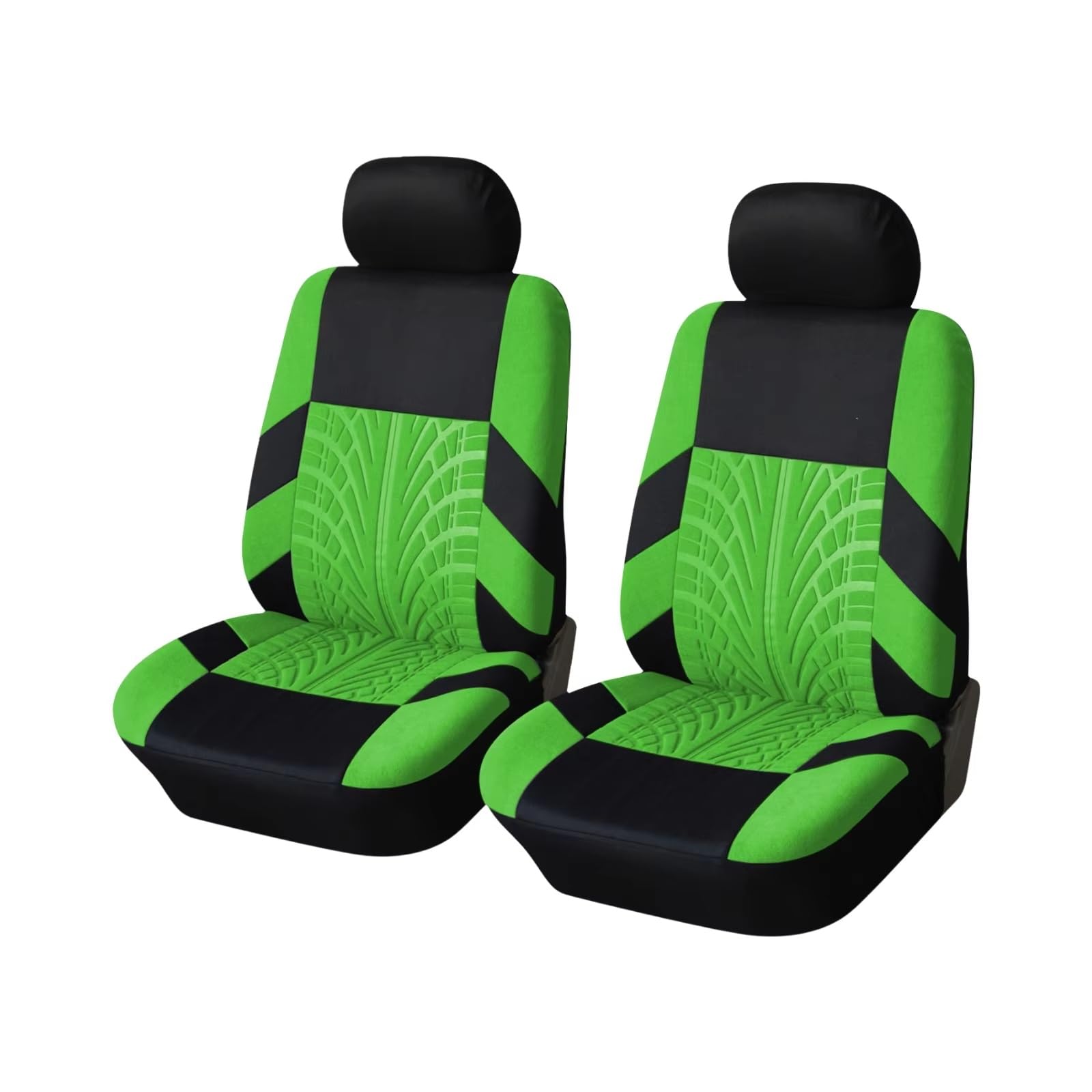 OUVECR Sitzbezüge Auto Autositzbezüge Komplettes Set Stoff Universelle Passform Kompatibel Mit Low-Back-Front-Airbags Geteilt Für Den Automobilbereich Auto Sitzbezüge(2Seats-Green) von OUVECR