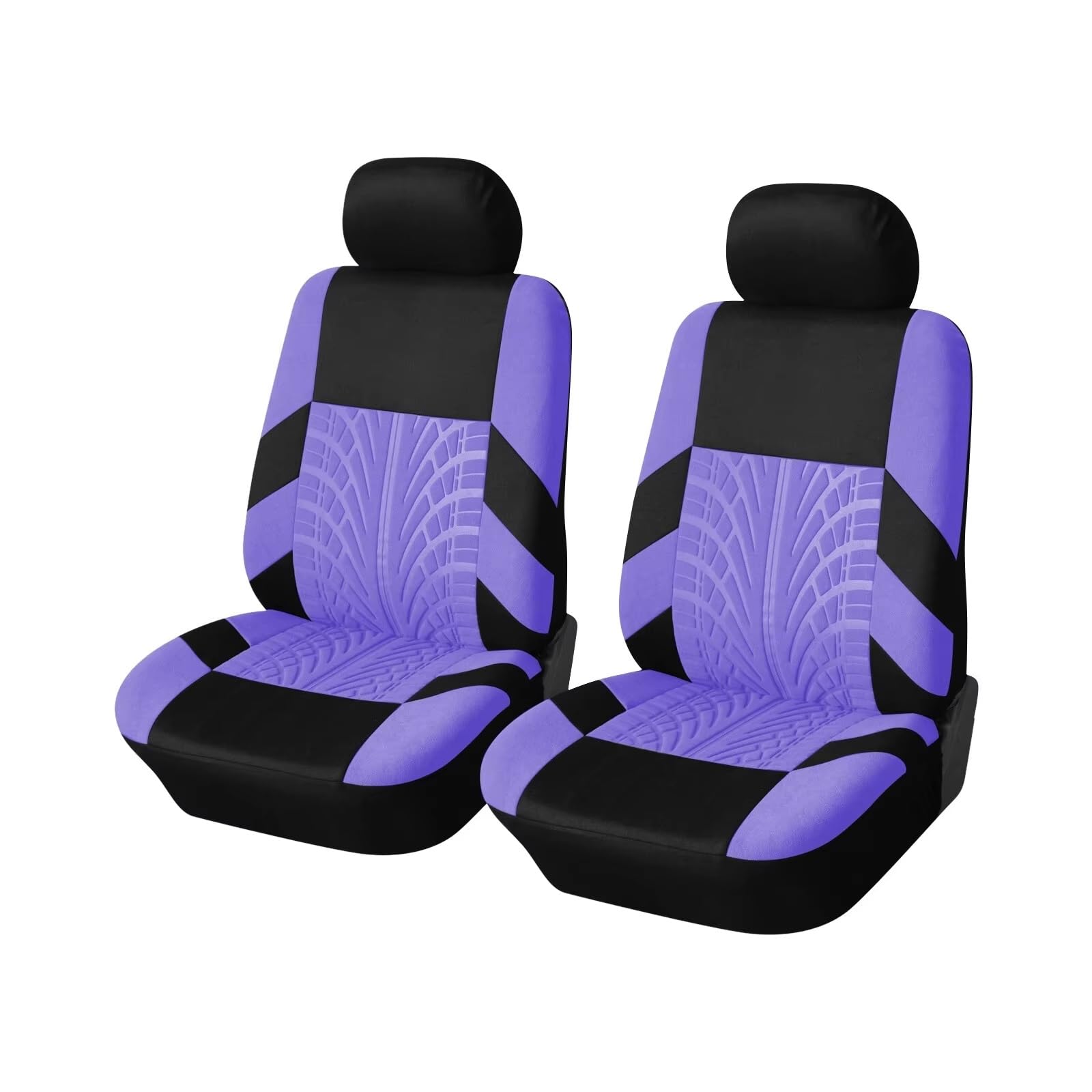 OUVECR Sitzbezüge Auto Autositzbezüge Komplettes Set Stoff Universelle Passform Kompatibel Mit Low-Back-Front-Airbags Geteilt Für Den Automobilbereich Auto Sitzbezüge(2Seats-Purple) von OUVECR