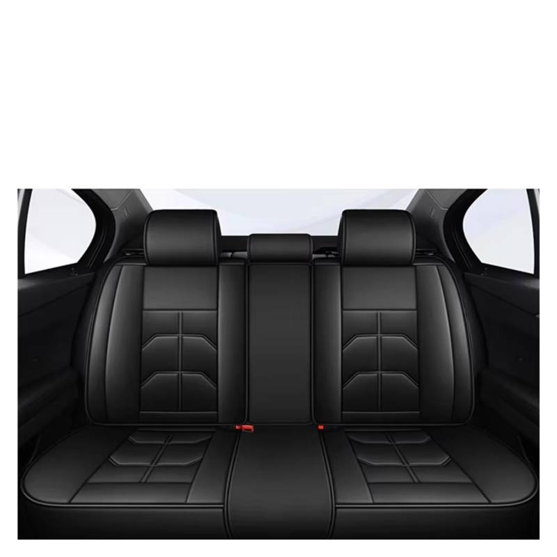 OUVECR Sitzbezüge Auto Für A3 Sportback A1 A4 A5 A6 A6L A7 A8 A8L Auto-Innensitzbezug Auto Sitzbezüge(B Black Rear Row) von OUVECR