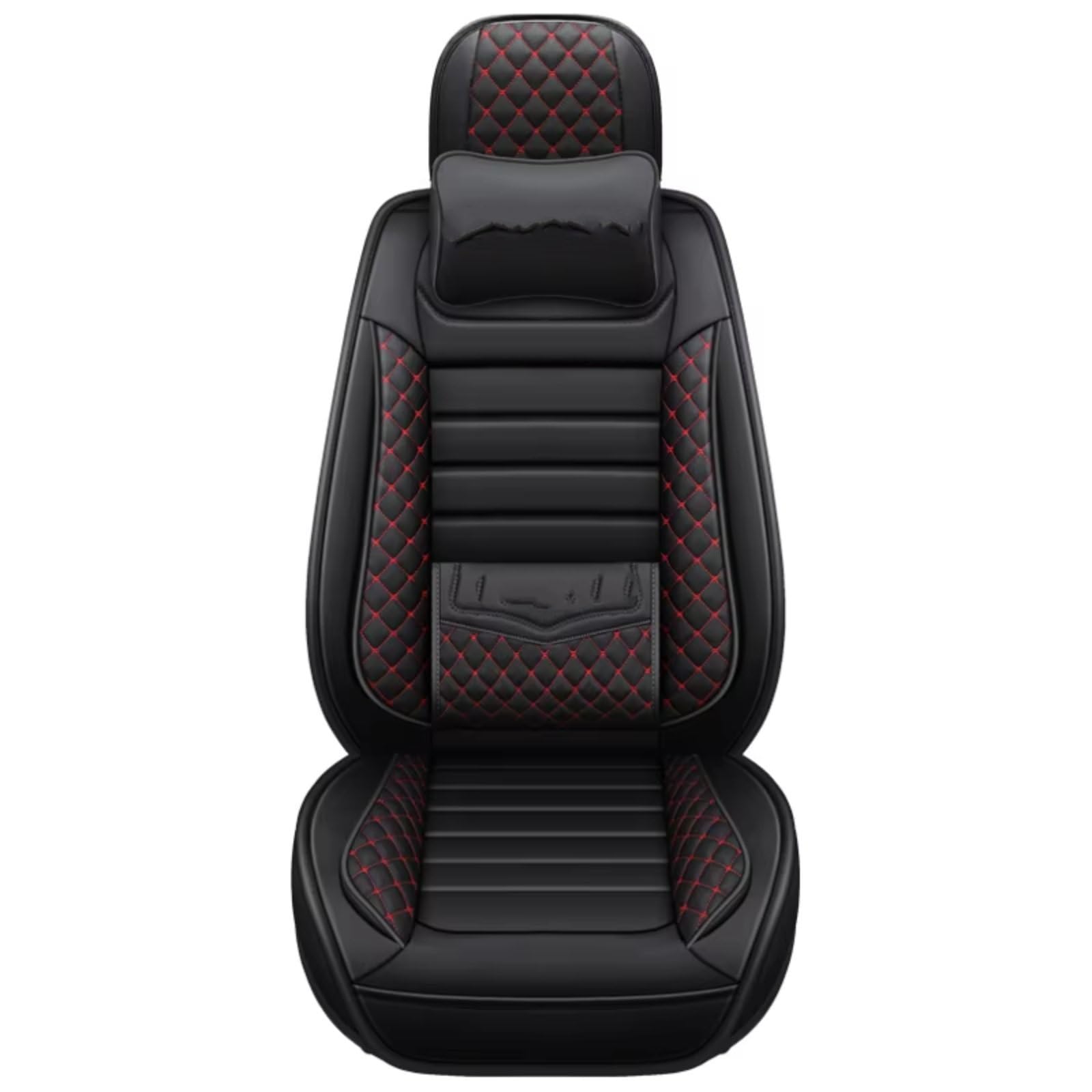 OUVECR Sitzbezüge Auto Für A4 B8 B6 B7 Für Avant A3 8P A5 Sportback Q2 Q3 A7 Q7 4L 100 C4 A6 4F C7 C5 Leder Autositzbezüge Auto Sitzbezüge(O for 1 seat) von OUVECR