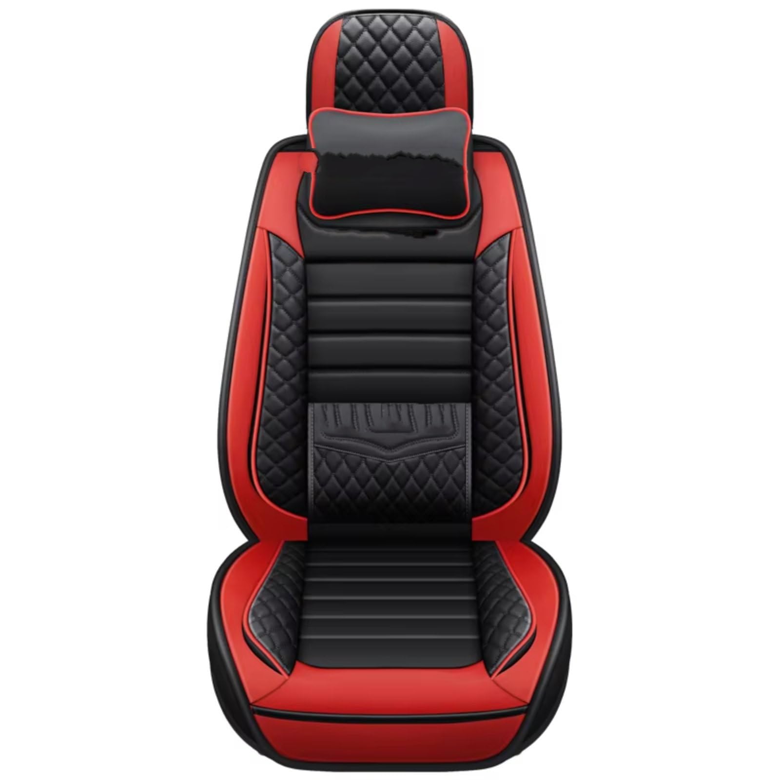 OUVECR Sitzbezüge Auto Für A4 B8 B6 B7 Für Avant A3 8P A5 Sportback Q2 Q3 A7 Q7 4L 100 C4 A6 4F C7 C5 Leder Autositzbezüge Auto Sitzbezüge(R for 1 seat) von OUVECR