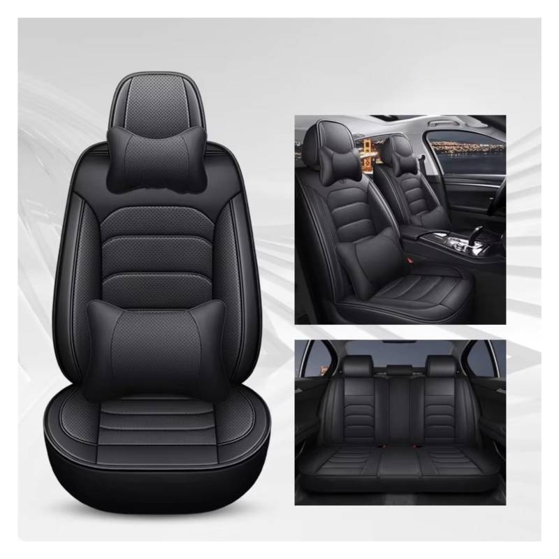 OUVECR Sitzbezüge Auto Für Benz Für GLA X156 H247 X247 Für GLB X247 Autositzbezug Autositzschutz Auto Sitzbezüge(M Black 5 Seat) von OUVECR