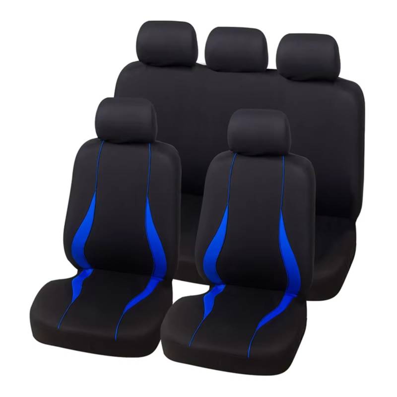 OUVECR Sitzbezüge Auto Für Kia Für Cerato Autositzbezüge Auto Protect Bezüge Automobilsitzbezüge 9 Stück Auto Sitzbezüge(G Blue Full Set) von OUVECR