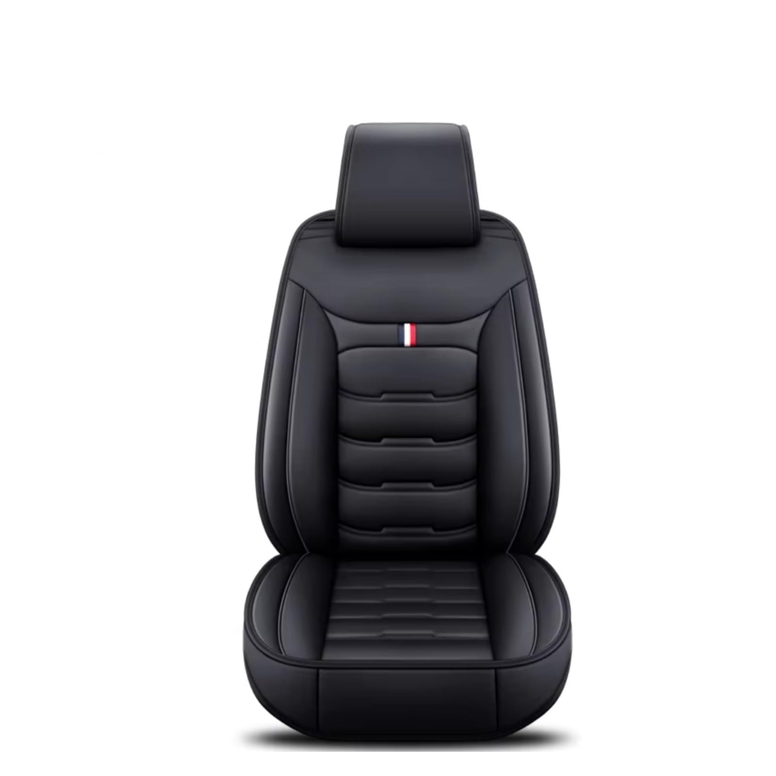 OUVECR Sitzbezüge Auto Für Mitsubishi Für Outlander Für ASX Für Eclipse Für Lancer Für Pajero Sport Für Zinger Für Galant Für Triton Auto Sitzbezug Auto Sitzbezüge(A Black 1 Seat) von OUVECR