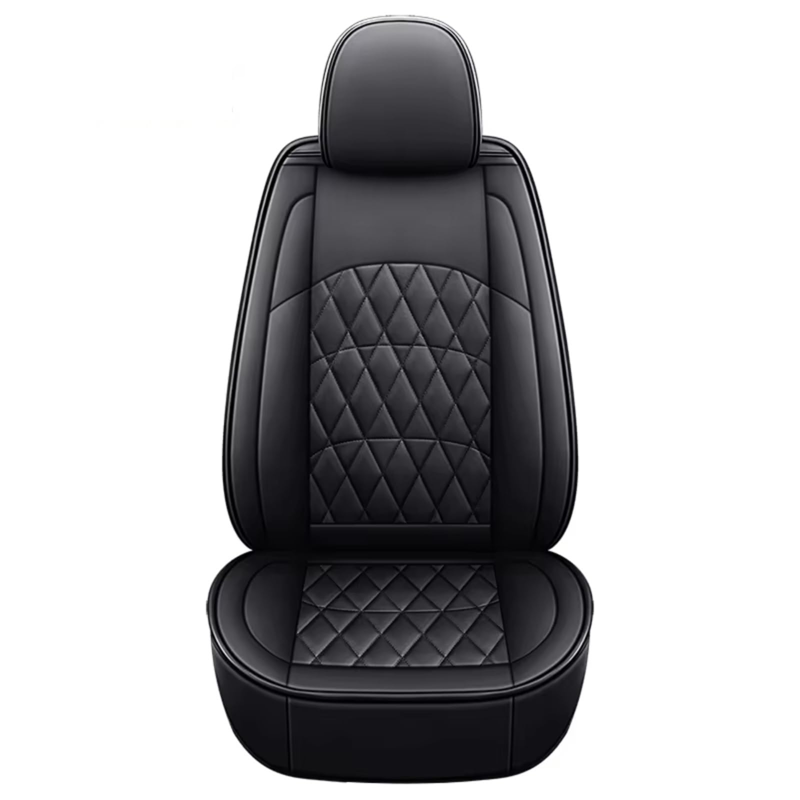 OUVECR Sitzbezüge Auto Für Nissan Für X-Trail Für Versa Für Sulphy Für Teana Für Sentra Für Maxima Für Murano Auto Innen Sitzbezüge Auto Sitzbezüge(A Black 1 Seat) von OUVECR