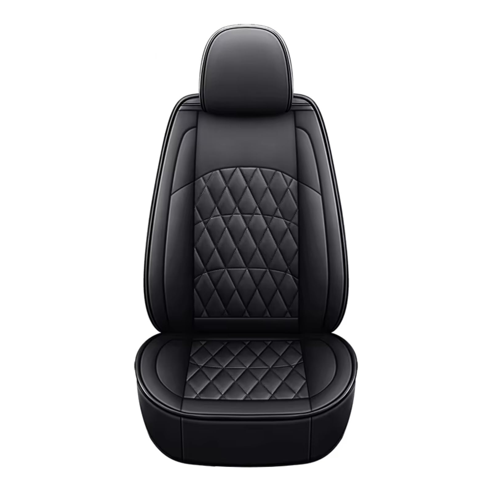 OUVECR Sitzbezüge Auto Für Q5 Q2 Q3 Q6 Q7 Q8 S1 S4 S5 S6 SQ5 RS3 RS4 Auto Zubehör Innen Details Künstliche Leder Auto Sitzbezüge Auto Sitzbezüge(A Black 1 Seat) von OUVECR