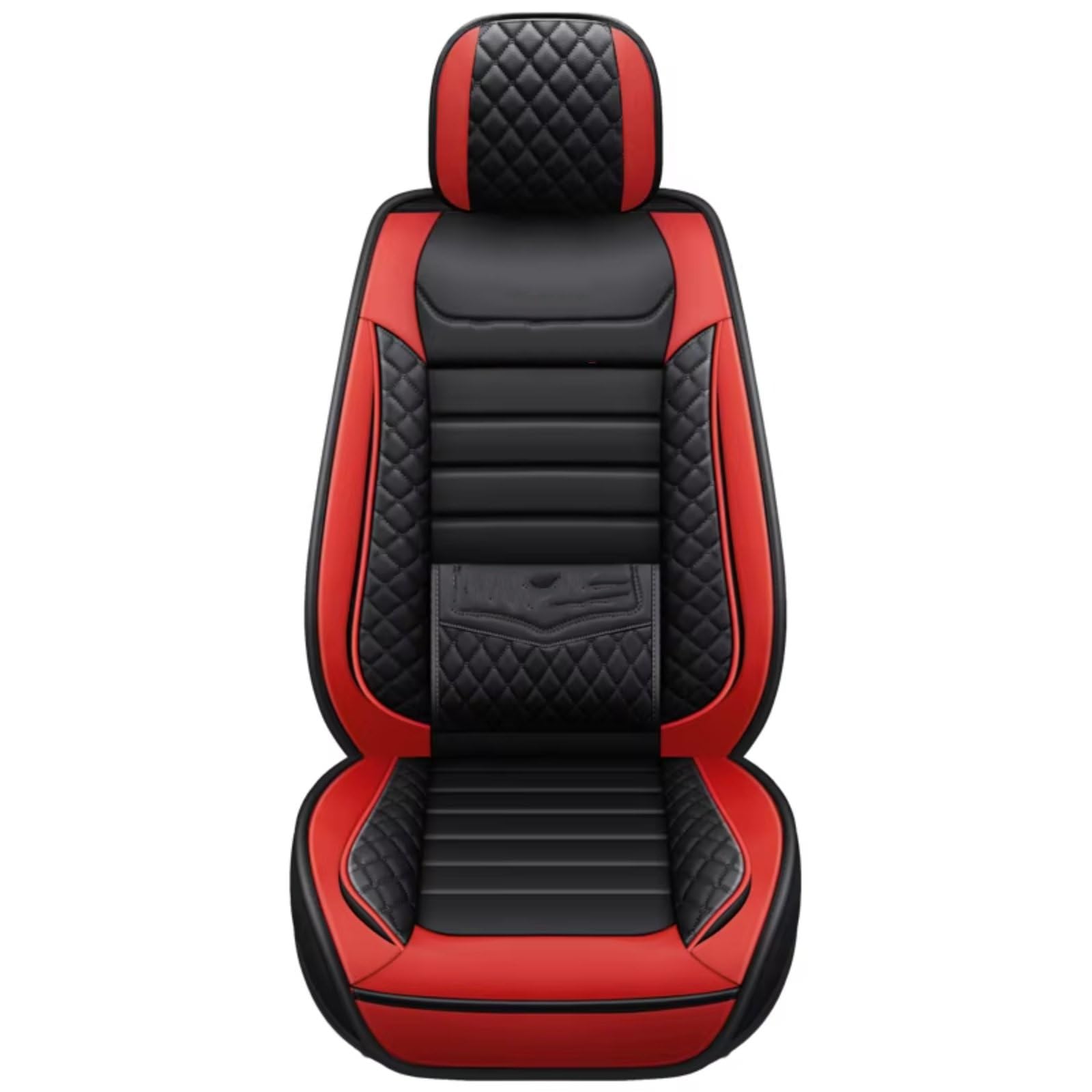 OUVECR Sitzbezüge Auto Für VW Für Polo 9N Für Touareg 2005 Für Amarok Für Caddy Für Passat Für Tiguan Für Golf Leder Pu Auto Sitzbezüge Auto Sitzbezüge(E for 1 seat) von OUVECR