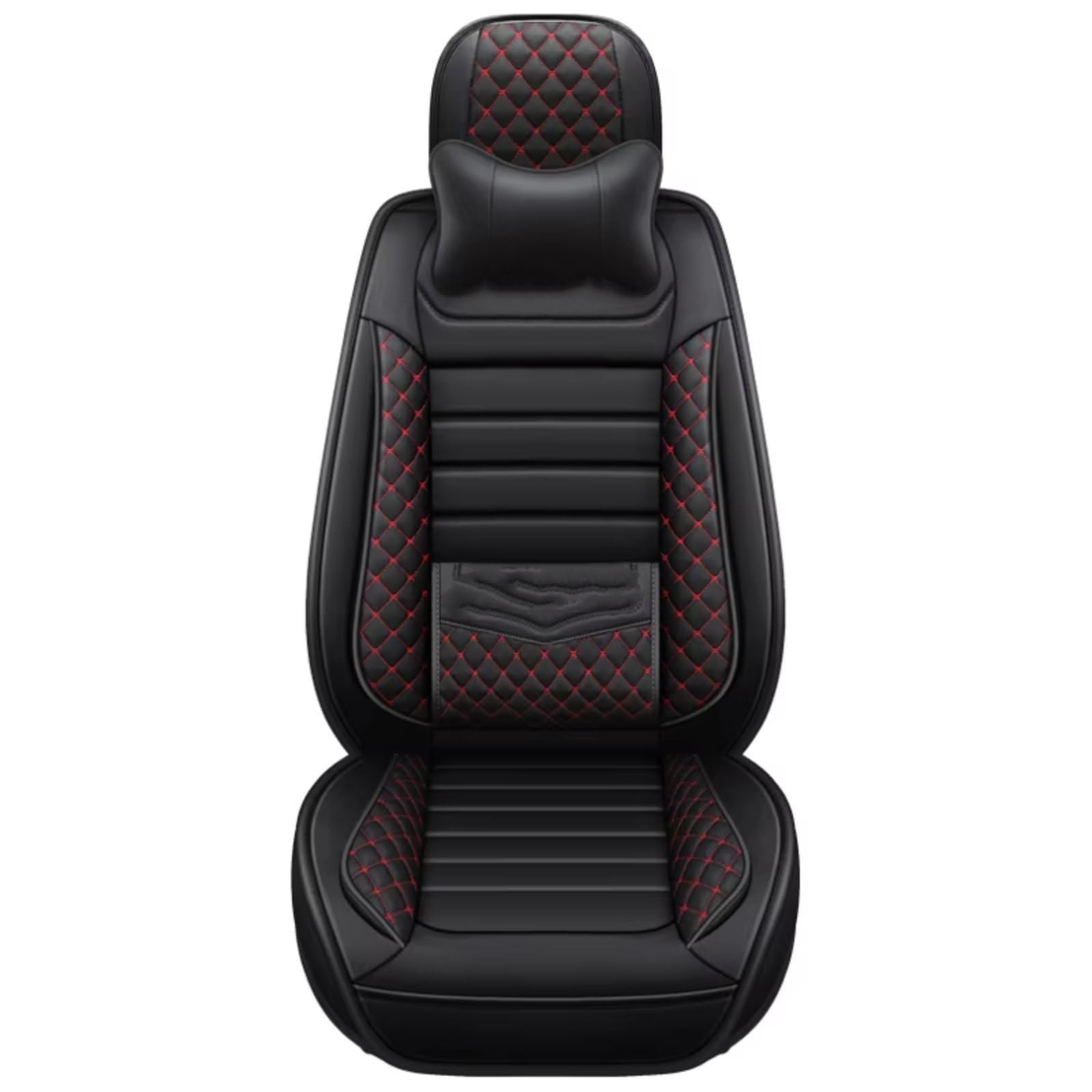 OUVECR Sitzbezüge Auto Für VW Für Polo 9N Für Touareg 2005 Für Amarok Für Caddy Für Passat Für Tiguan Für Golf Leder Pu Auto Sitzbezüge Auto Sitzbezüge(H for 1 seat) von OUVECR