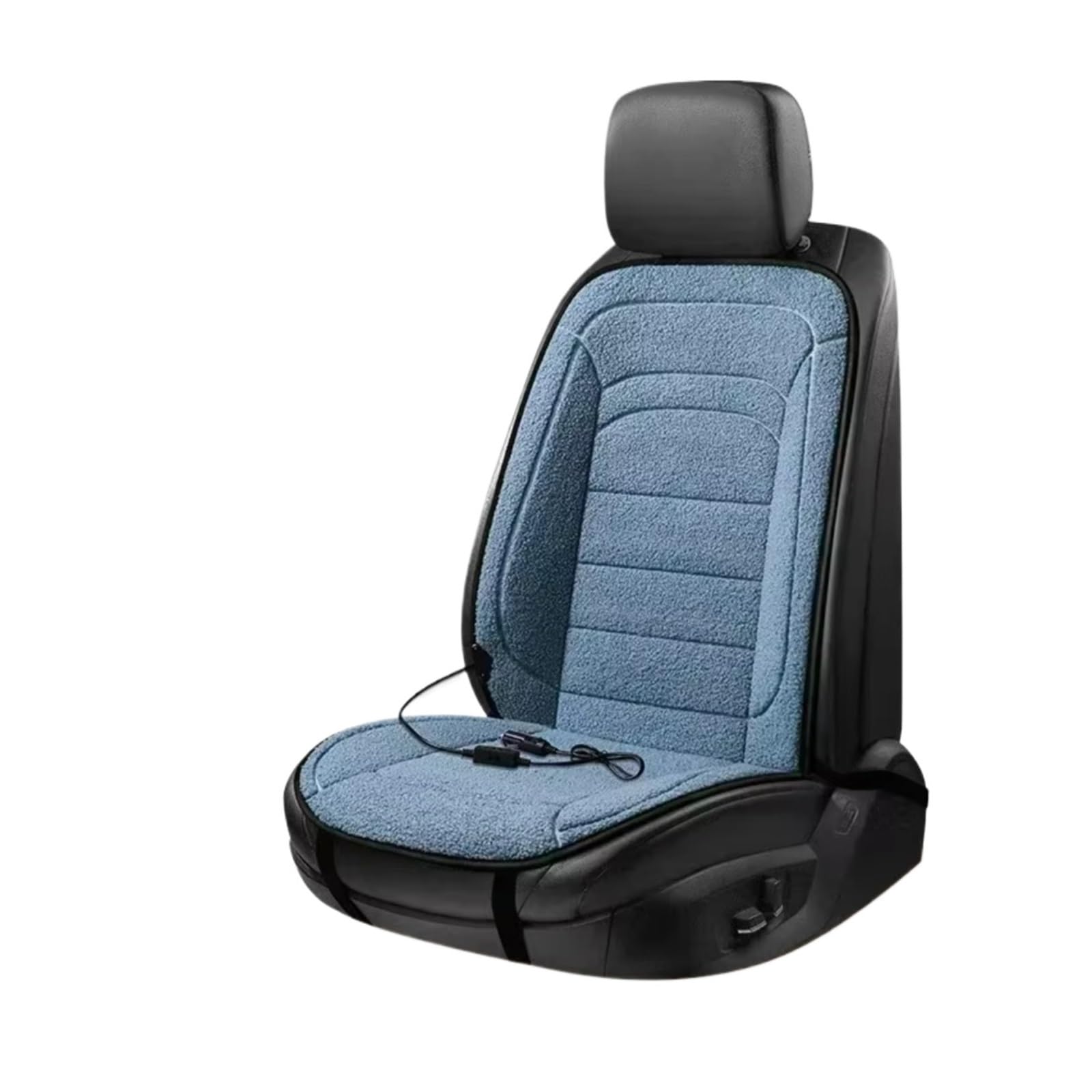 OUVECR Sitzbezüge Auto Universal Auto Beheizte Sitzbezüge Auto Beheizte Sitzkissen Winter Beheizte Sitze 12V Sitzkissen Auto Sitzbezüge(1Pc Blue 12V) von OUVECR