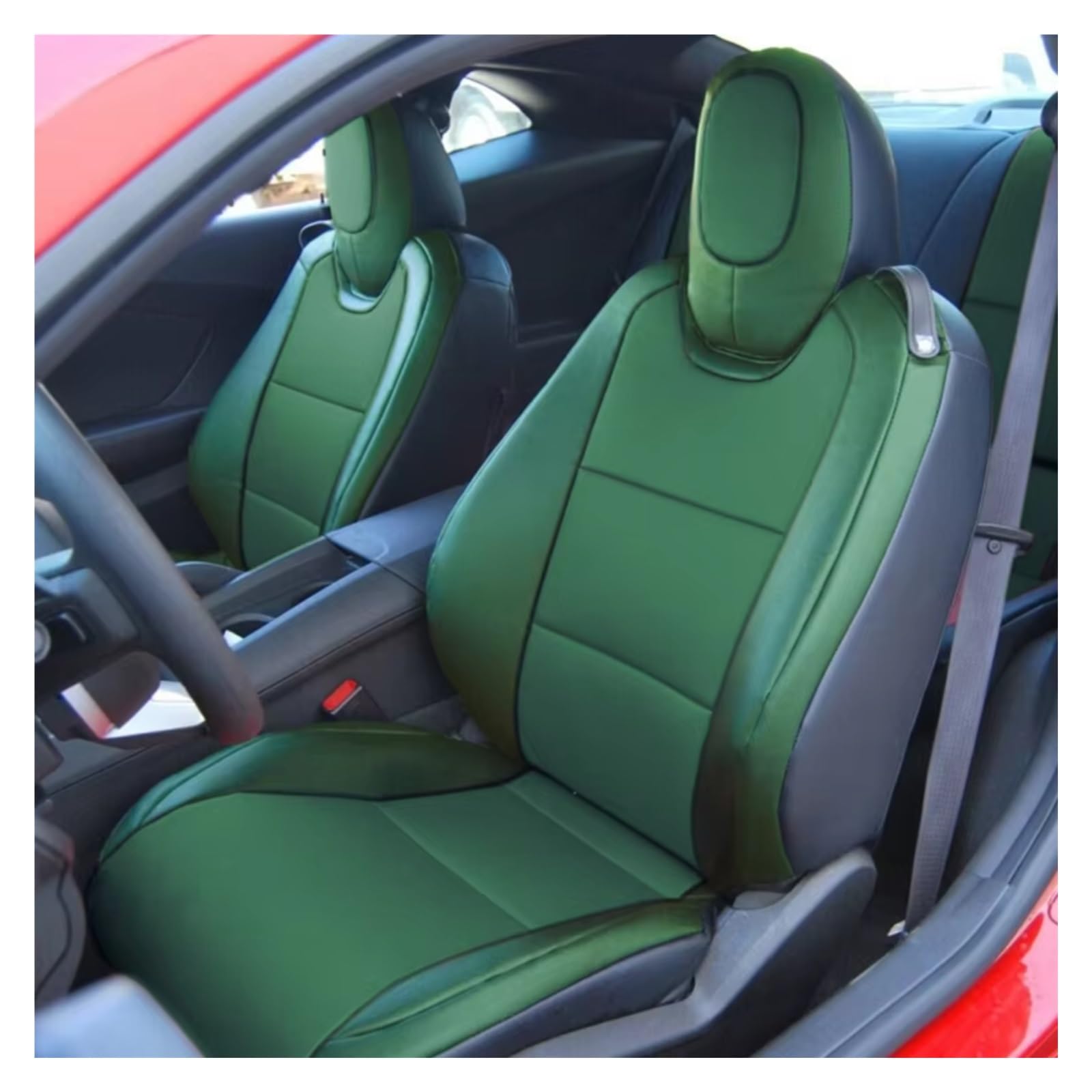 Sitzbezüge Auto Für Chevrolet Für Camaro Für 2010-2015 5. Für Camaro Coupe Und 2016-2024 6. Für Camaro Autositzbezug Komplettset Auto Sitzbezüge(K color8) von OUVECR