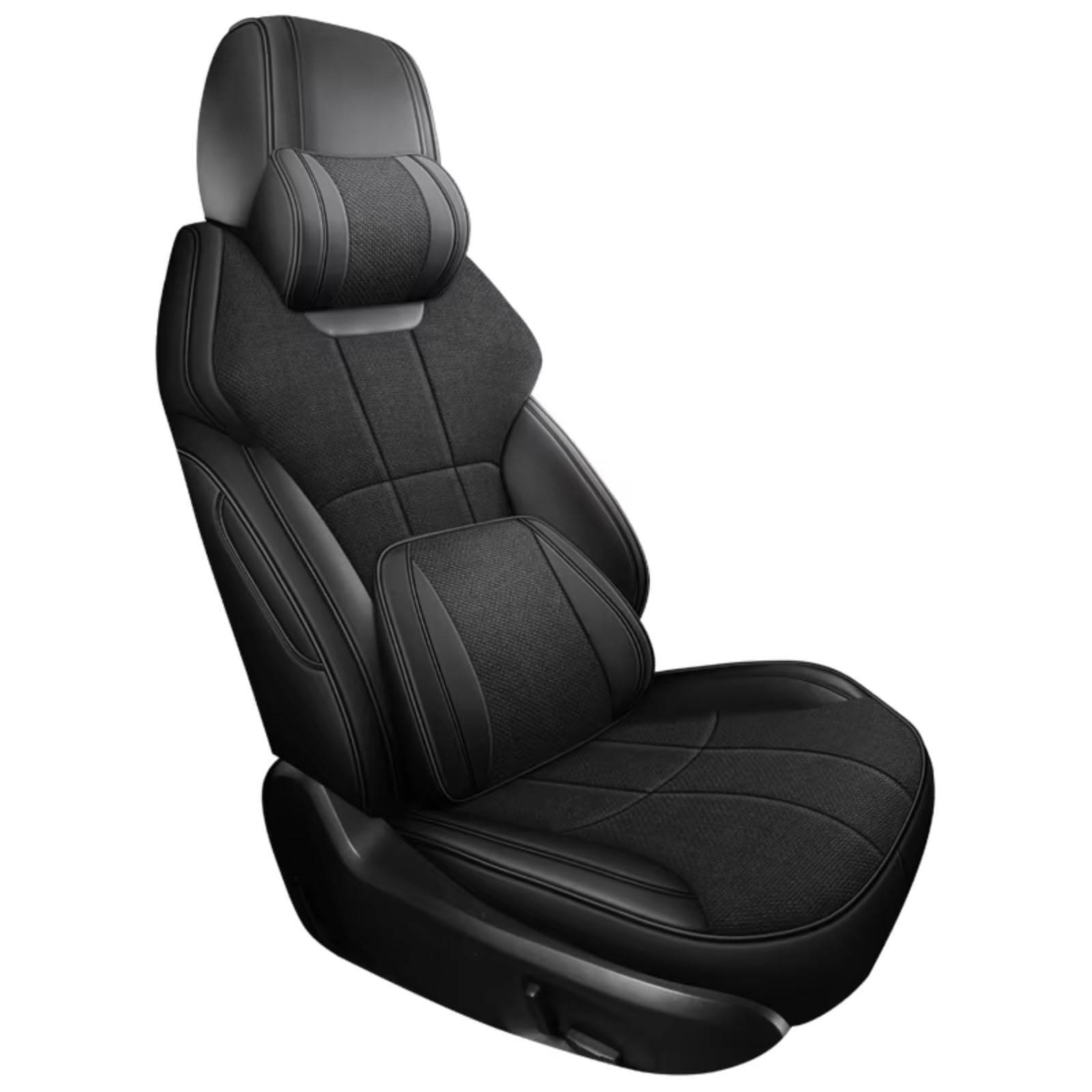 Sitzbezüge Auto Für Dodge Für Durango 2008 2009 2010 2011 2013 2014 2015 2017 2018 1 Stück Custom Driver Leder Autositzbezüge Auto Sitzbezüge(O 1 PCS) von OUVECR