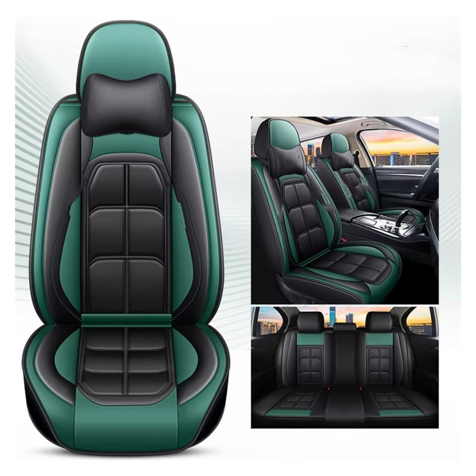 Sitzbezüge Auto Für Suzuki Für Vitara Für Liana Sx4 Für Jimny Für Swift Grand Vitara Für Kizashi Für Alivio Auto Sitzbezug Auto Sitzbezüge(Blue pillow) von OUVECR