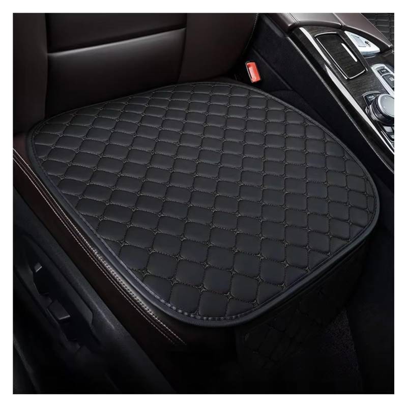 Sitzbezüge Auto PU Leder Auto Sitz Abdeckung Universal Sitzkissen Minimalismus Auto Stuhl Schutzhülle Auto Protector Pad Auto Sitzbezüge(Style 1 Black) von OUVECR