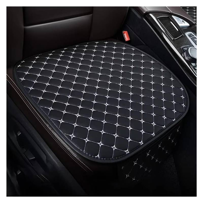 Sitzbezüge Auto PU Leder Auto Sitz Abdeckung Universal Sitzkissen Minimalismus Auto Stuhl Schutzhülle Auto Protector Pad Auto Sitzbezüge(Style 1 White) von OUVECR