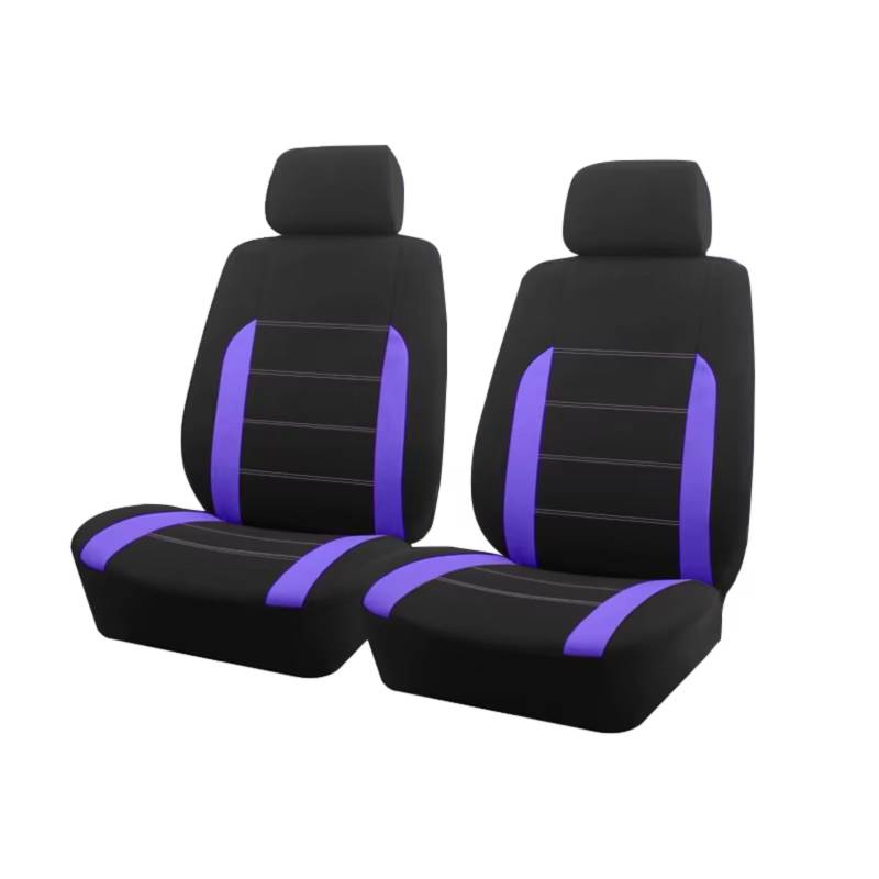 Sitzbezüge Auto Universelle Autositzbezüge Aus Stoff Passend Für Die Meisten Autos SUV LKW Van Autozubehör Innensitzbezüge Für Autos Auto Sitzbezüge(E Purple 2 seat) von OUVECR