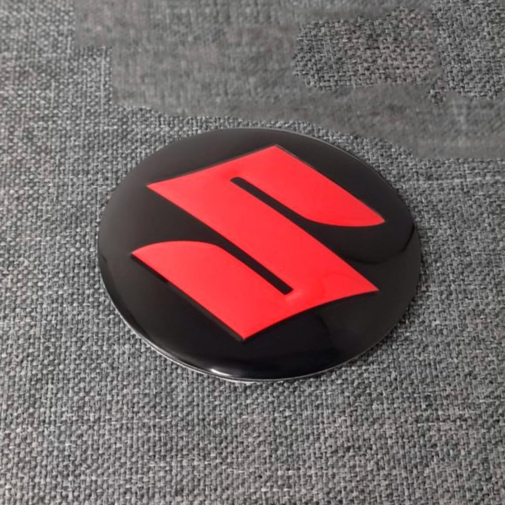 Radnabenabdeckung-LogoZentralabdeckung für Suzuki XL-7,Mit Logo Auto Felgendeckel Felgendeckel Staubdicht Verschleißfest Zubehör,56.5mm-B von OUXVSLJA