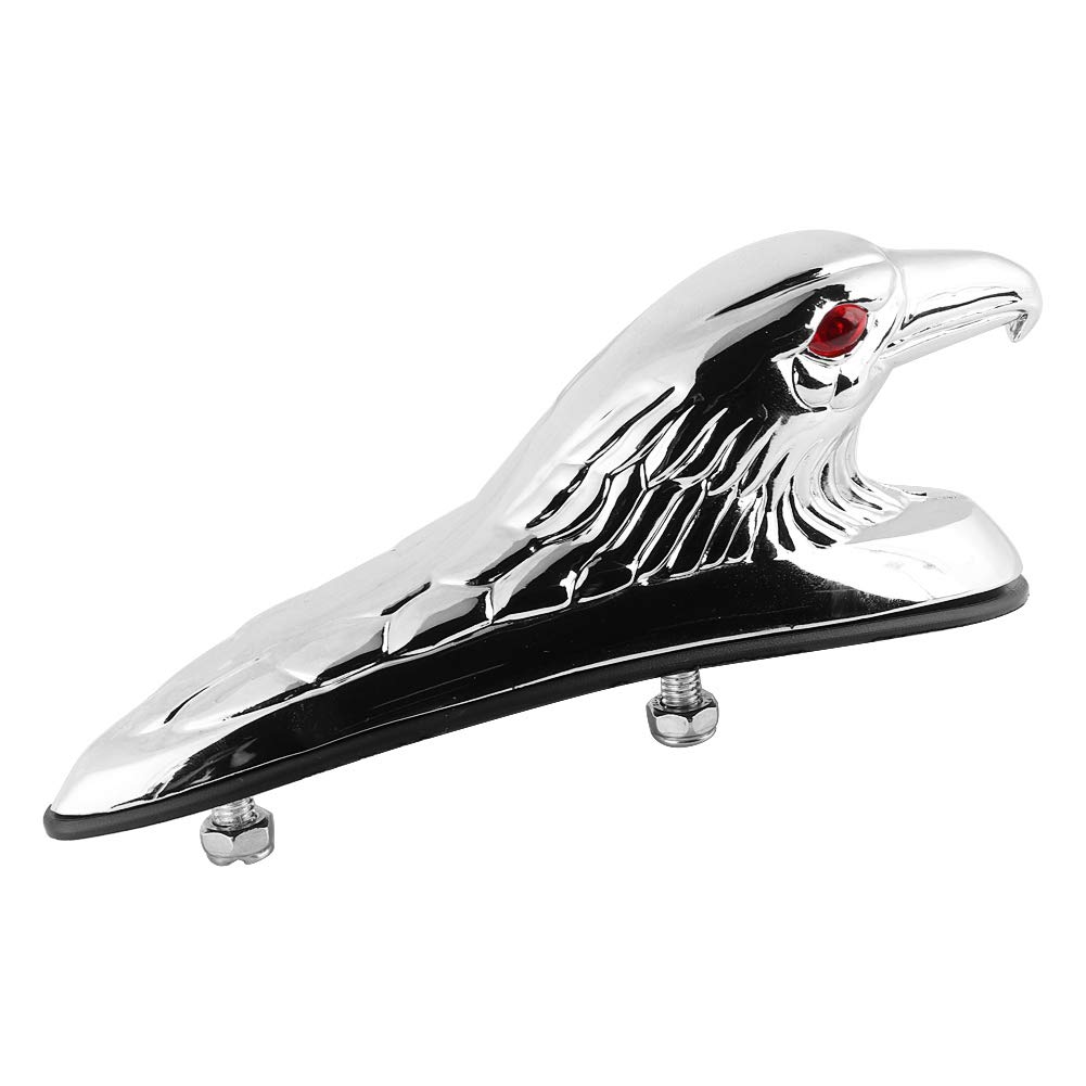 Motorrad Eagle Kopfverzierung, Universelle Motorrad -Frontkotflügel -Kotflügel -Dekor -Ornament Eagle Kopfstatue mit 6 Mm Schrauben Größe von OVAQUIXI