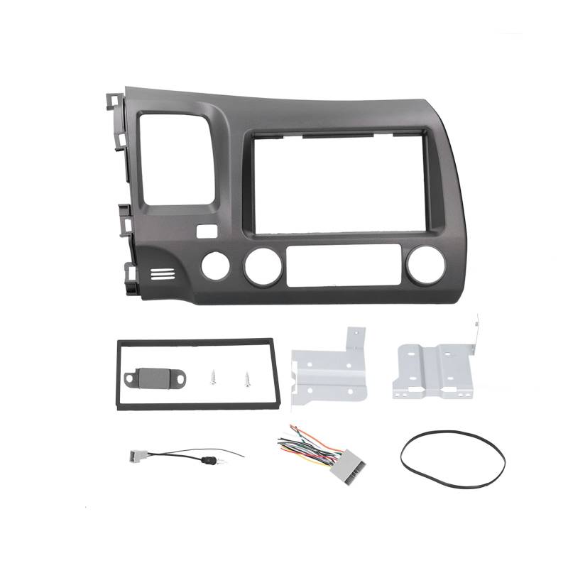 OVAQUIXI 2DIN-Radio-Armaturenbrett-Set aus Hochwertigem ABS-Material, Passend für 2006–2011, mit Kabelbaum und Montagezubehör von OVAQUIXI