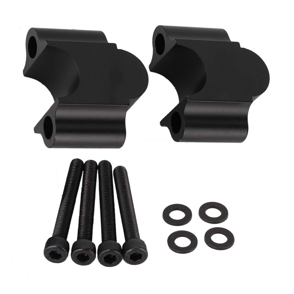 Universeller Lenker-Riser aus Aluminiumlegierung, 7/8 Zoll, 22 Mm, Motorrad-Klemme, Erhöhung um 30 Mm für Komfortables Fahren, Geeignet für, Geeignet für Victory (BLACK) von OVAQUIXI