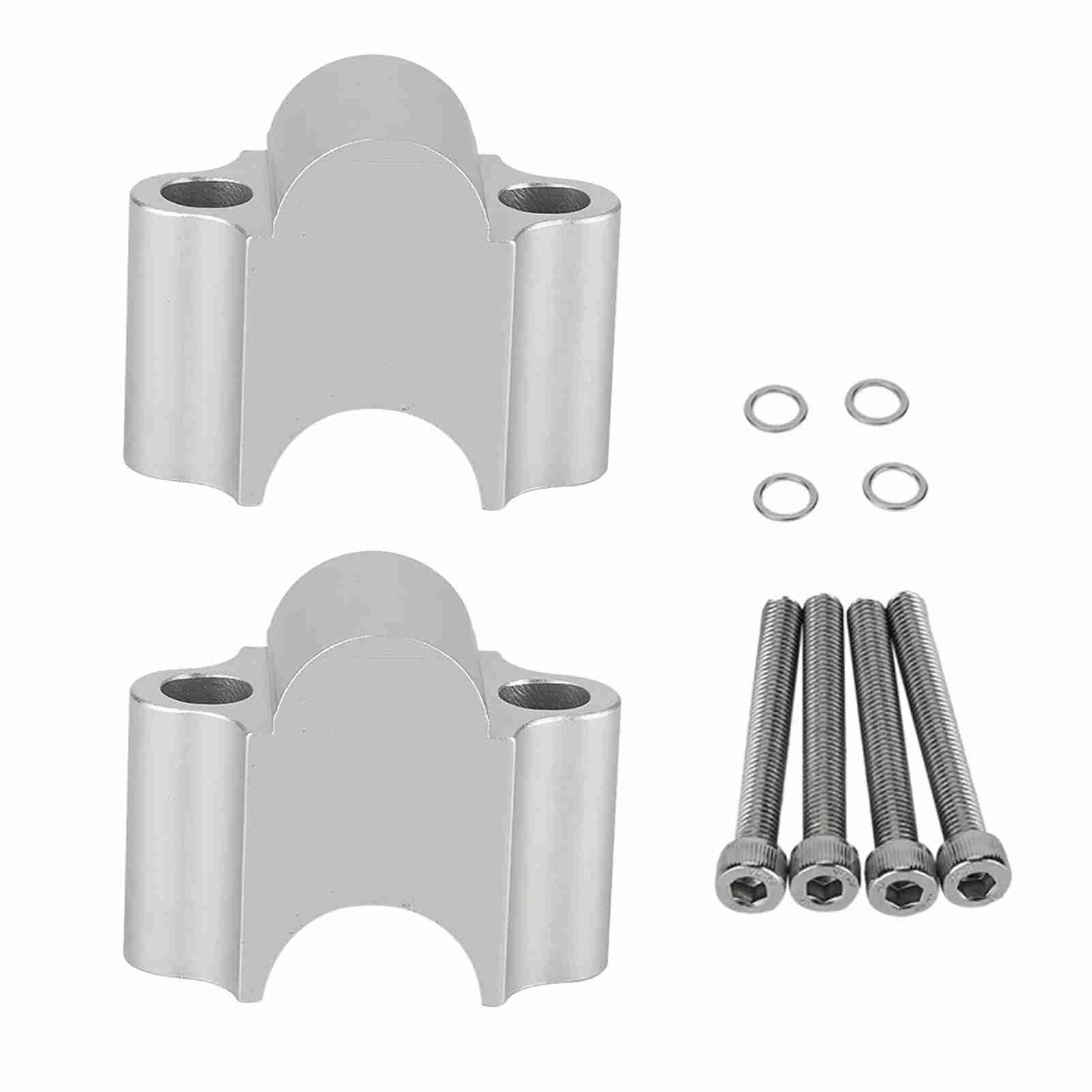 Universeller Lenker-Riser aus Aluminiumlegierung, 7/8 Zoll, 22 Mm, Motorrad-Klemme, Erhöhung um 30 Mm für Komfortables Fahren, Geeignet für, Geeignet für Victory (Galvanisiert) von OVAQUIXI