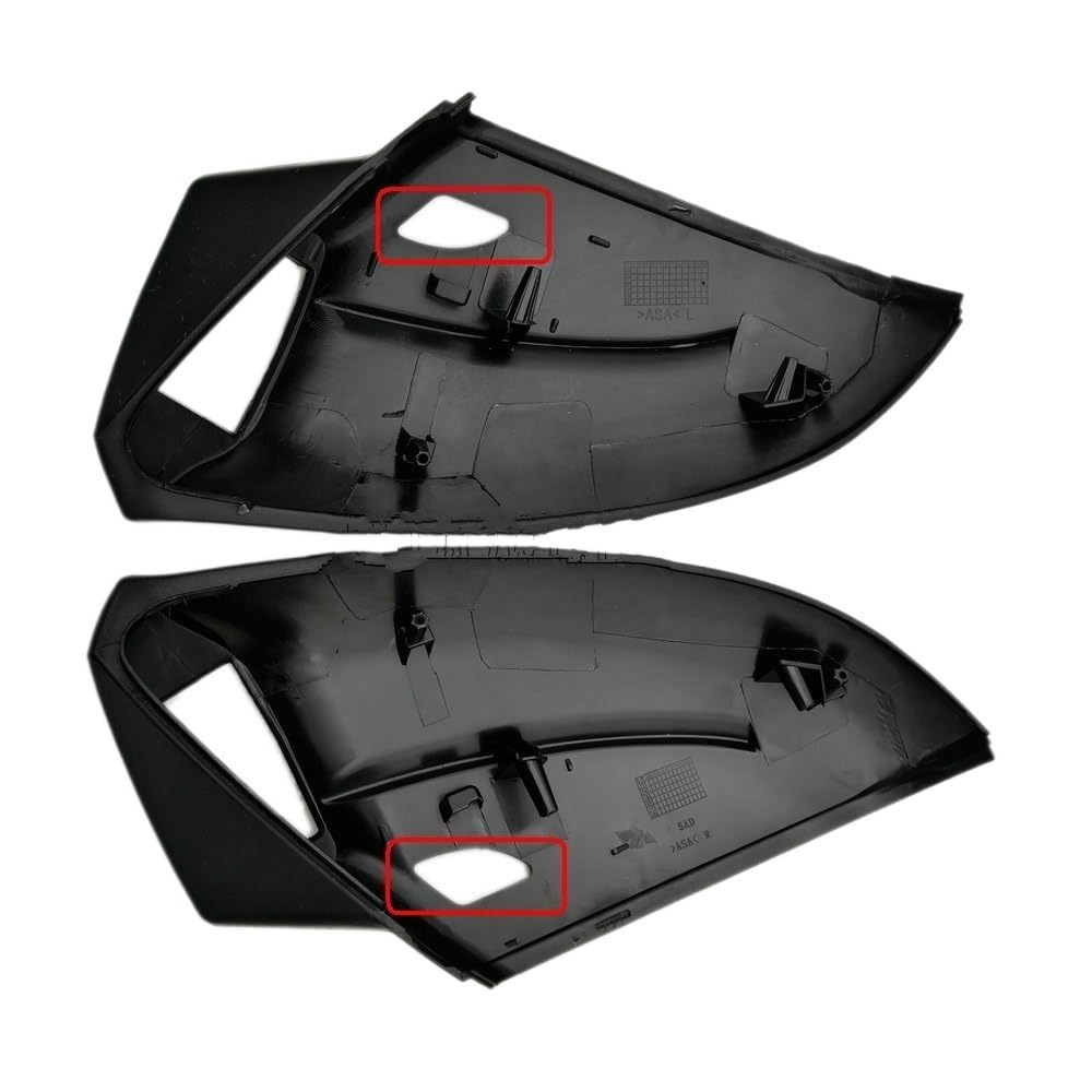 Autospiegelgehäuse Für VW Für Golf Für MK7 Für VII Für GTI 7 Für MK 7,5 R Für GTD Für GTE Auto links Rechts Montieren Seite Spiegel Unten Unteren Halter Auto Seitenspiegel Abdeckung (Size : Pair with von OVOPAN