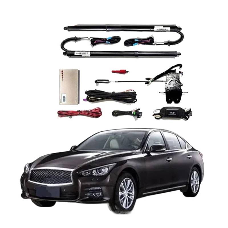 Für Infiniti Q50 Q50L V37 2013-2019 Auto Power Stamm Öffnung Elektrische Saug Heckklappe Intelligente Heckklappe Lift Strut 1 Paar Antriebseinheit Heckklappe Gasdruckfeder(No footsensor) von OVOPAN