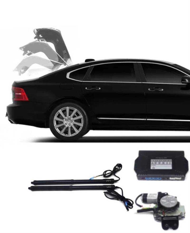 Für Volvo S90 2017 2018 2019 2020 2021 2022 2023 Elektrische Heckklappe Hebebühne Auto Automatische Kofferraum Öffnung Drift Stick Kit Antriebseinheit Heckklappe Gasdruckfeder(No Kick Sensor) von OVOPAN