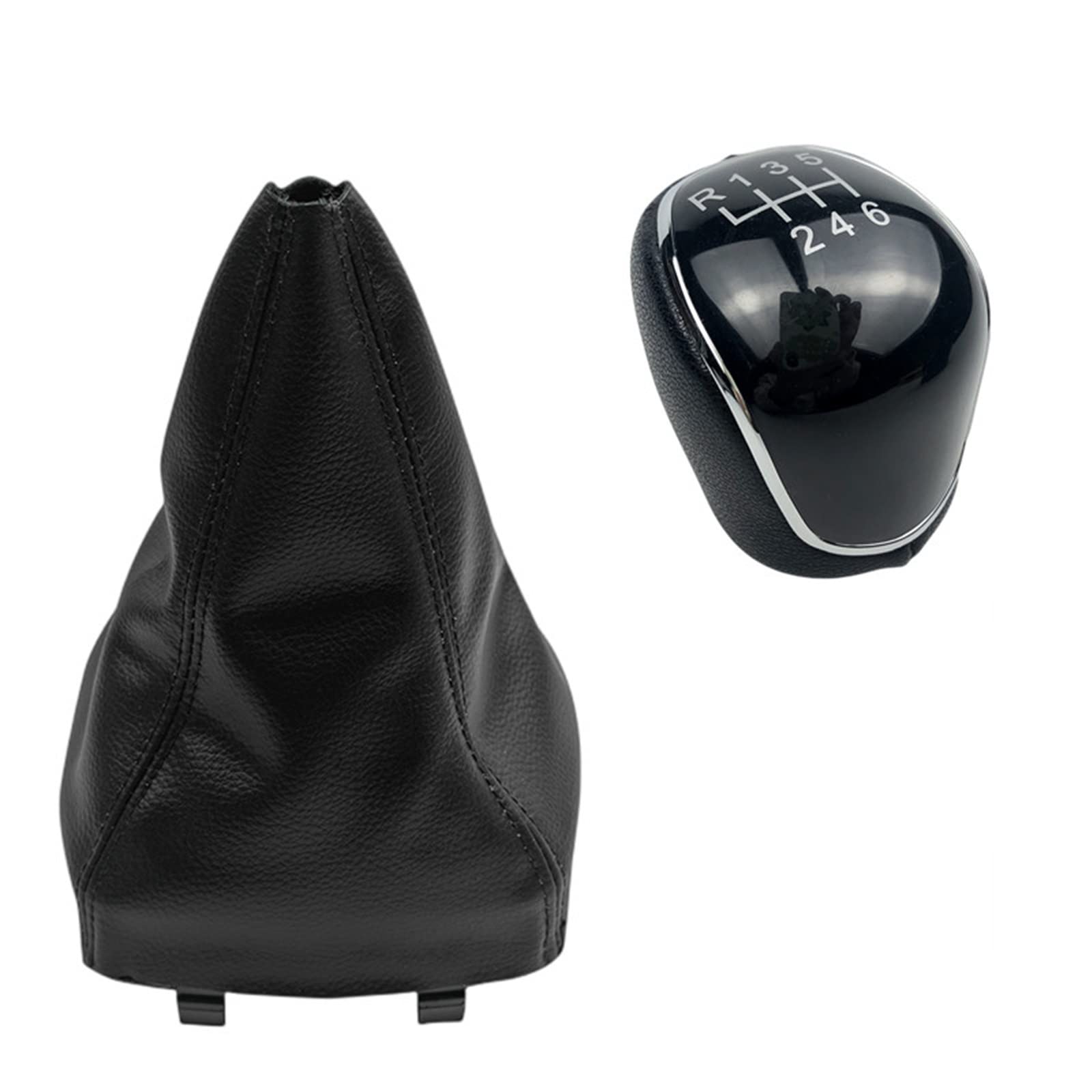 Schaltmanschette Knauf Für Ford Für Mondeo Mk4 IV 2007-2014 Auto Schaltknauf Gamasche Boot Abdeckung Auto Schaltknauf Schaltknauf Knopf (Größe : Black 6 speed 2pcs) von OVOPAN