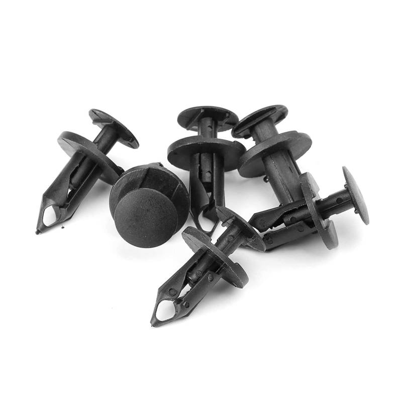 Spritzschutz Schmutzfänger 100 stücke 8mm Für Auto Auto Fender Schwarzes Loch Kunststoff Nieten Verschluss Push Clips von OVOPAN