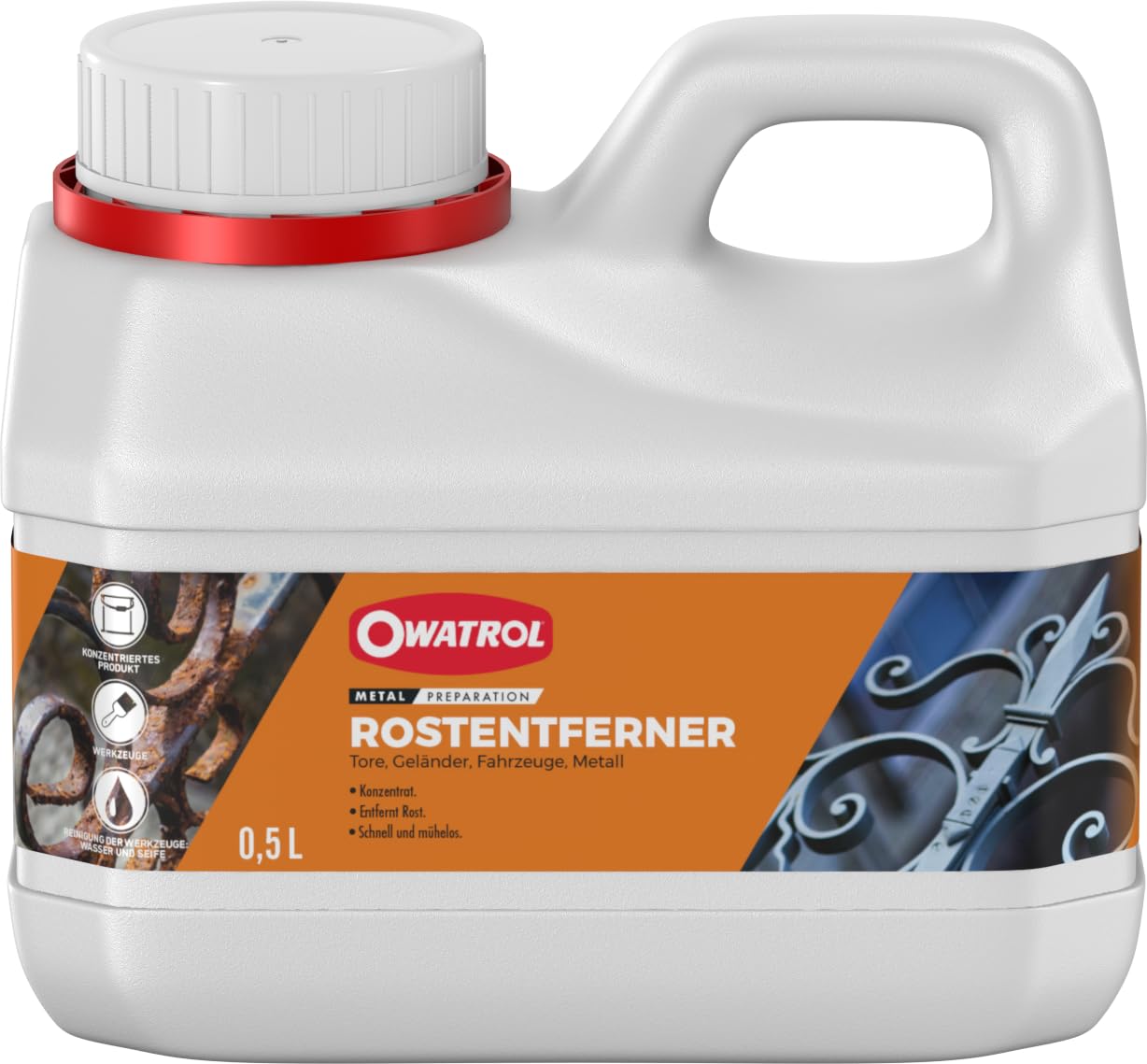 OWATROL® Rostentferner [0,5 Liter] - Auto - Kfz - Rust Remover - Metall von OWATROL
