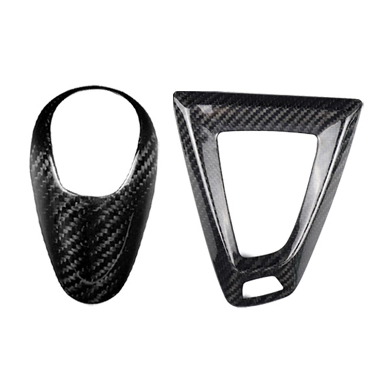 OWENJIAN 1 stücke Carbon Faser Schwarz Center Konsole Schaltknauf Trim Abdeckung Kompatibel for BMW M2 F87 M3 F80 M4 F82 M5 f83 F10 F85 X5M F86 X6M F12(Model A C-RHD) von OWENJIAN