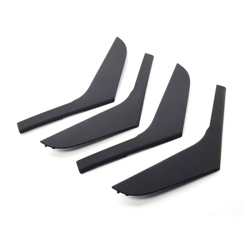 OWENJIAN 4 Teile/satz Realistische Carbon Look Auto Innen Zubehör Tür Armlehne Griff Streifen Abdeckung Kompatibel for VW GOLF 6 (2009-2013) 5K4868039A 5K4868040A(4PCS Black) von OWENJIAN