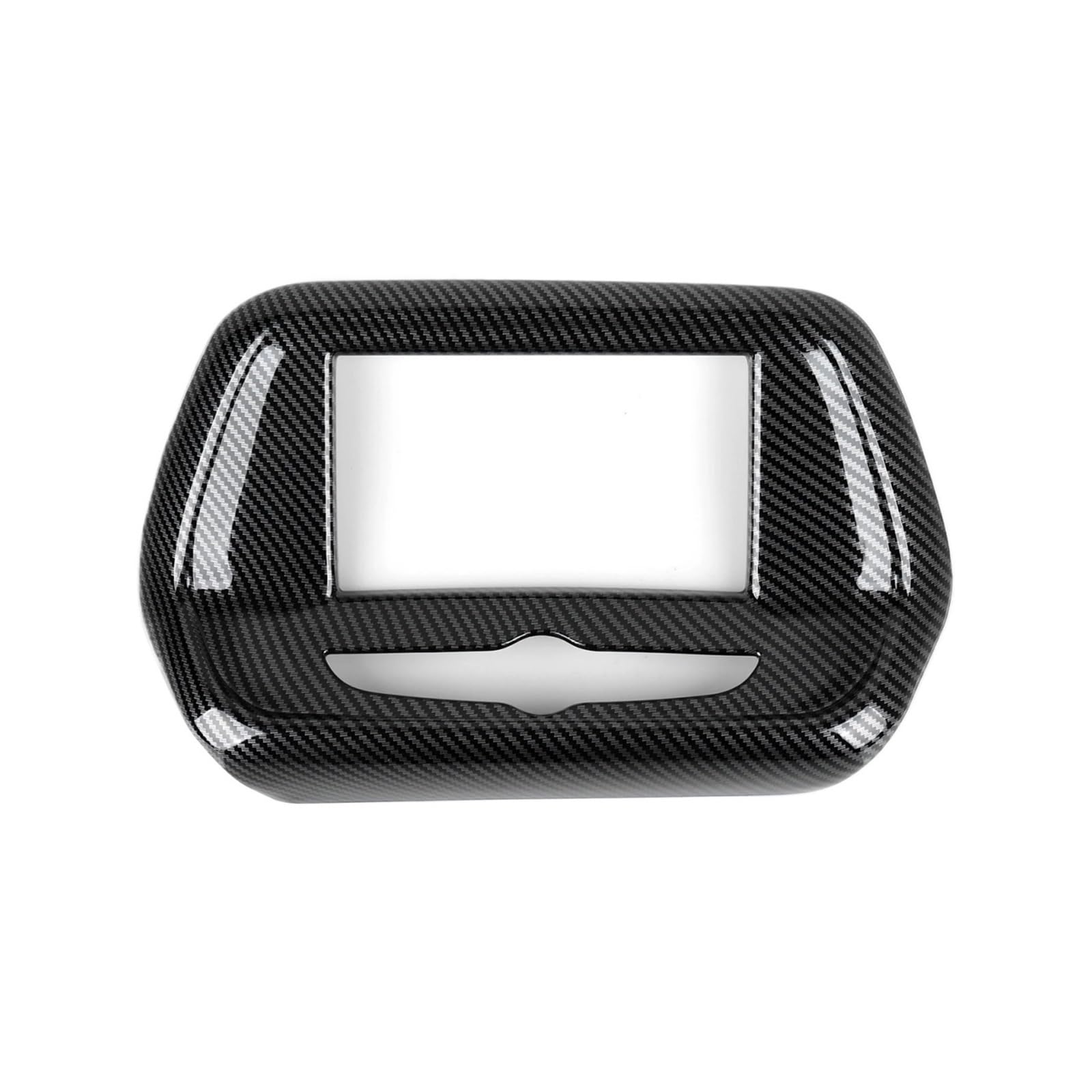 OWENJIAN Aufkleberabdeckung for das zentrale Bedienfeld im Auto, ABS, Kohlefaser, Aufkleber, Innenverkleidung, kompatibel mit Chevrolet Camaro ZL1 2016–2024, Zubehör(With LOGO: Compatible for GEELY) von OWENJIAN