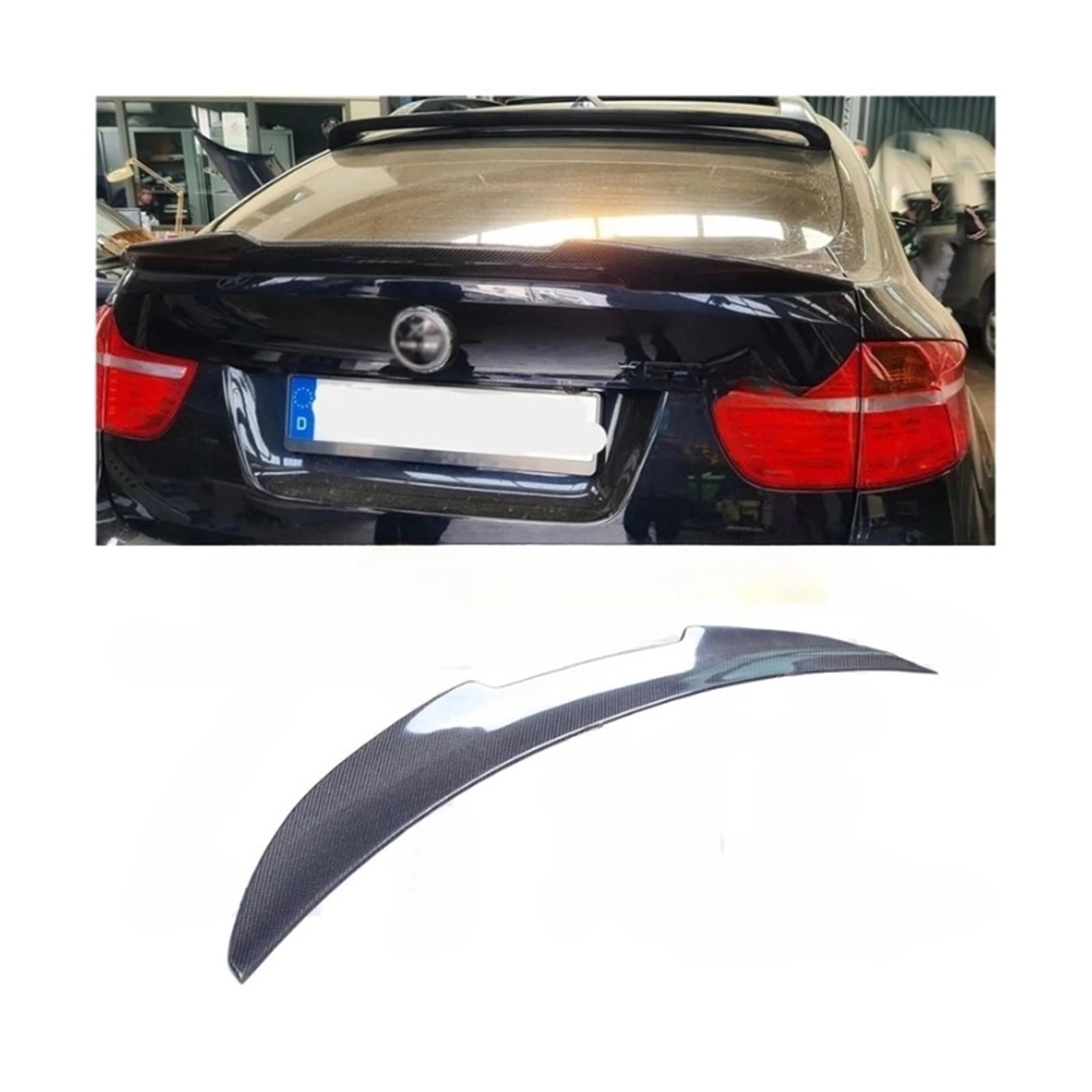 OWENJIAN Auto Spoiler Kompatibel for BMW X6(Carbon Fiber 1) von OWENJIAN