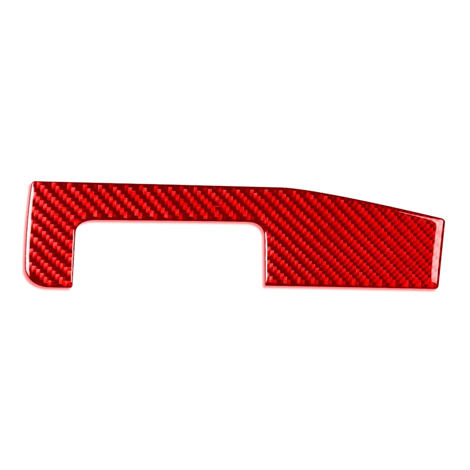 OWENJIAN Autoaufkleber Kompatibel for BMW E46 1998-2005 Autozubehör Carbon Fiber Instrument Armaturenbrett Mittelkonsole Panel Abdeckung Trim Innenaufkleber(1 Red LHD) von OWENJIAN