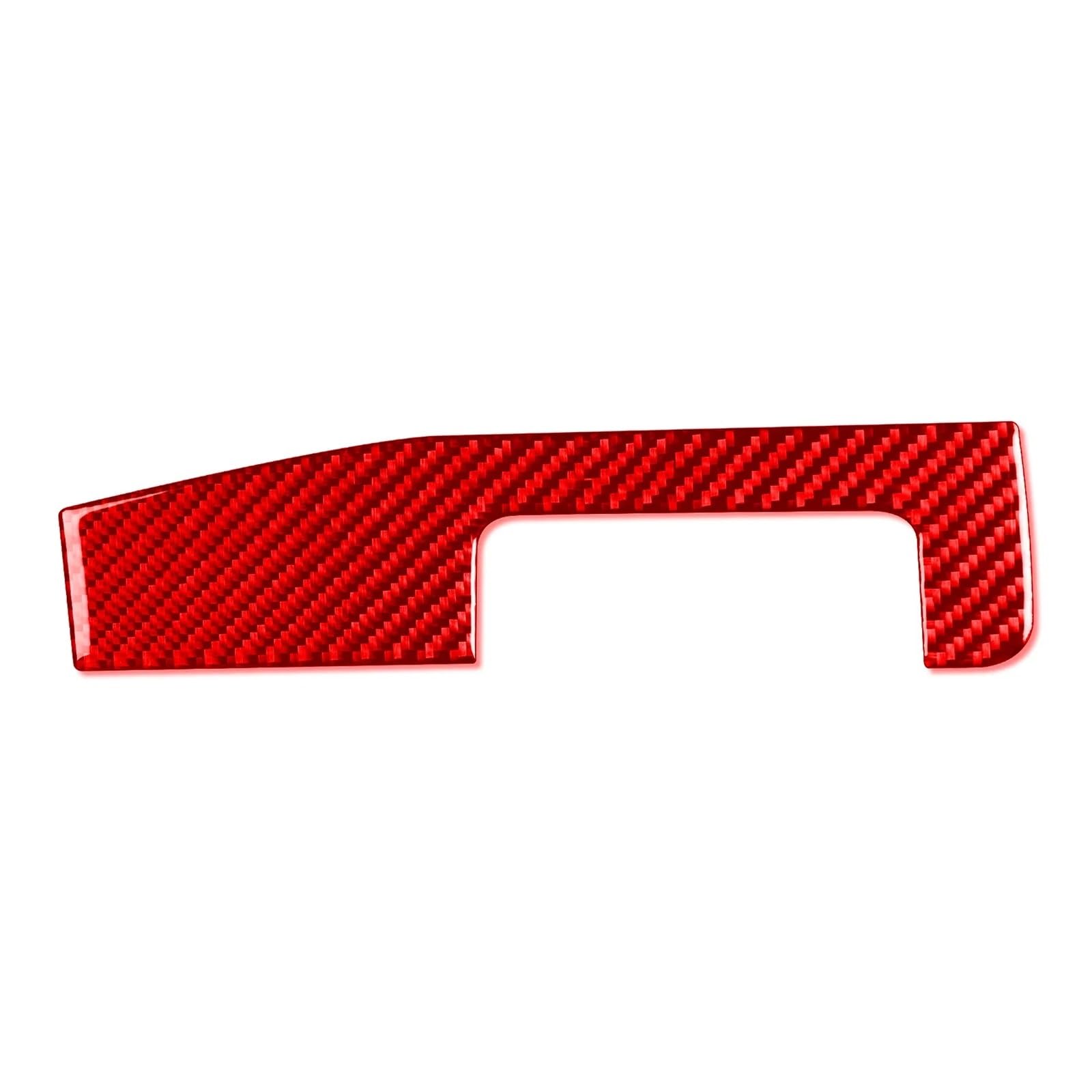 OWENJIAN Autoaufkleber Kompatibel for BMW E46 1998-2005 Autozubehör Carbon Fiber Instrument Armaturenbrett Mittelkonsole Panel Abdeckung Trim Innenaufkleber(1 Red RHD) von OWENJIAN