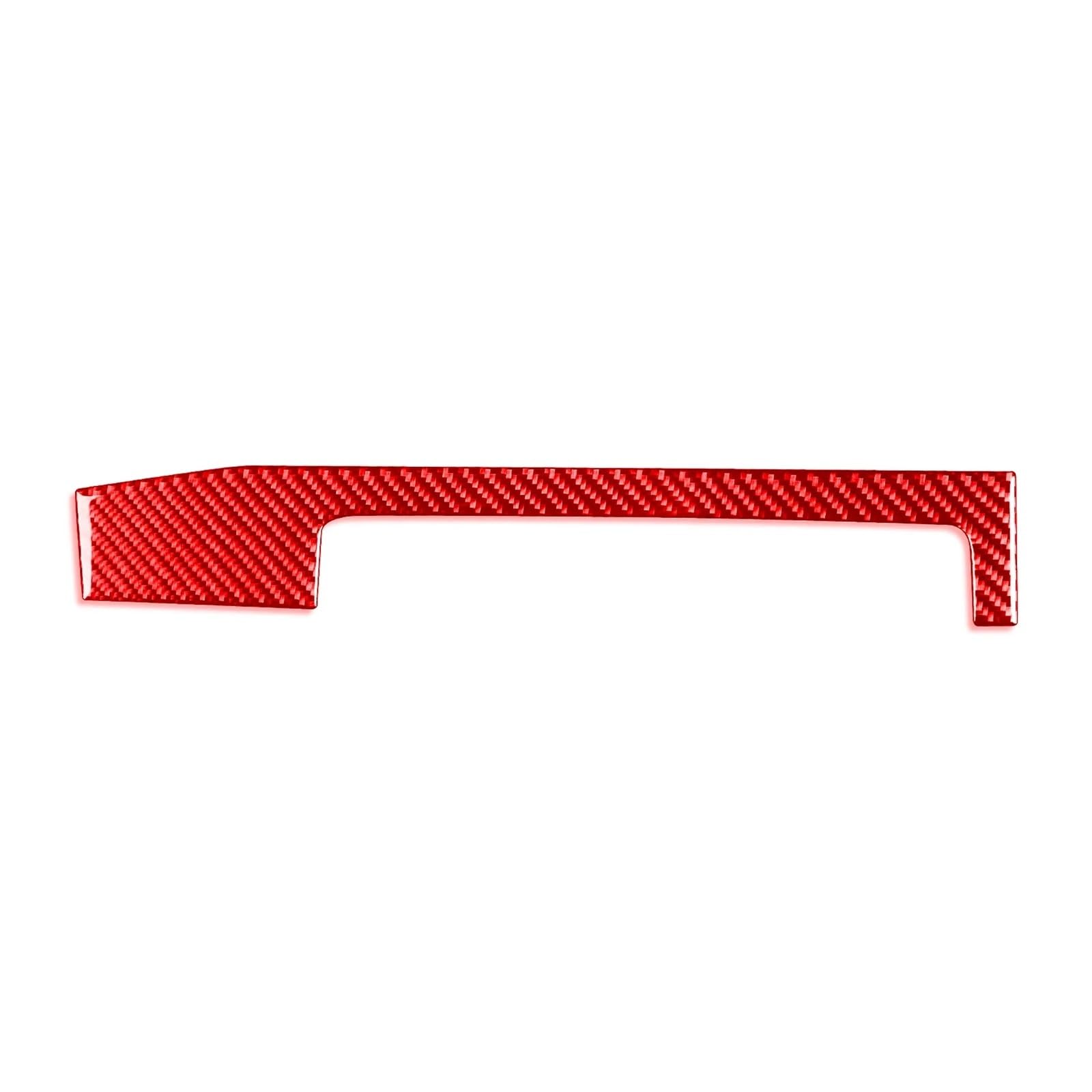 OWENJIAN Autoaufkleber Kompatibel for BMW E46 1998-2005 Autozubehör Carbon Fiber Instrument Armaturenbrett Mittelkonsole Panel Abdeckung Trim Innenaufkleber(2 Red LHD) von OWENJIAN