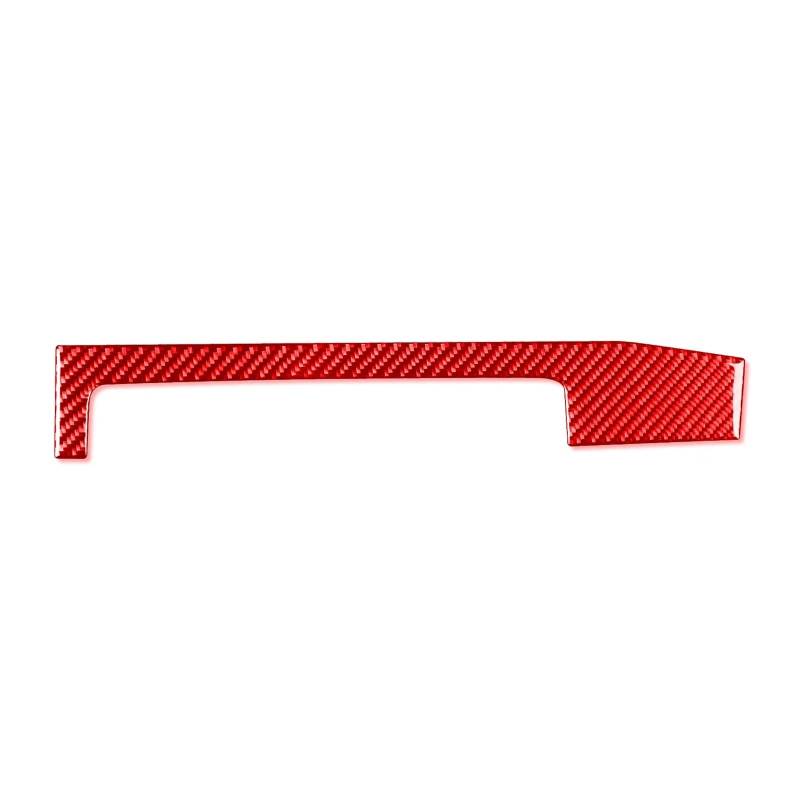 OWENJIAN Autoaufkleber Kompatibel for BMW E46 1998-2005 Autozubehör Carbon Fiber Instrument Armaturenbrett Mittelkonsole Panel Abdeckung Trim Innenaufkleber(2 Red RHD) von OWENJIAN